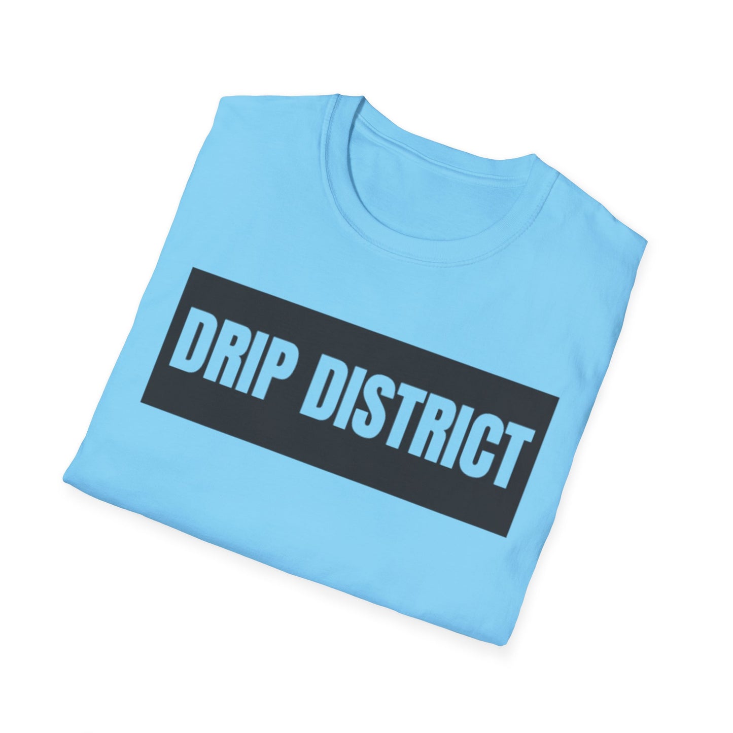 Drip District Unisex Softstyle T-Shirt - Streetwear Vibe, Perfect for Casual Outings & Urban Culture