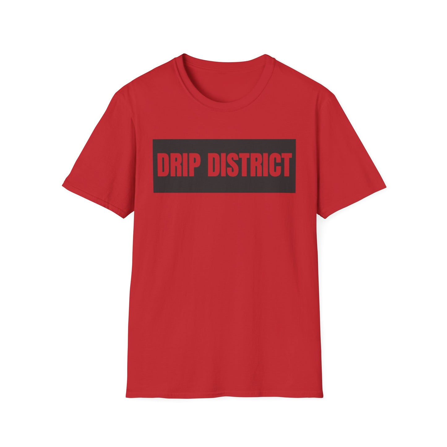 Drip District Unisex Softstyle T-Shirt - Streetwear Vibe, Perfect for Casual Outings & Urban Culture