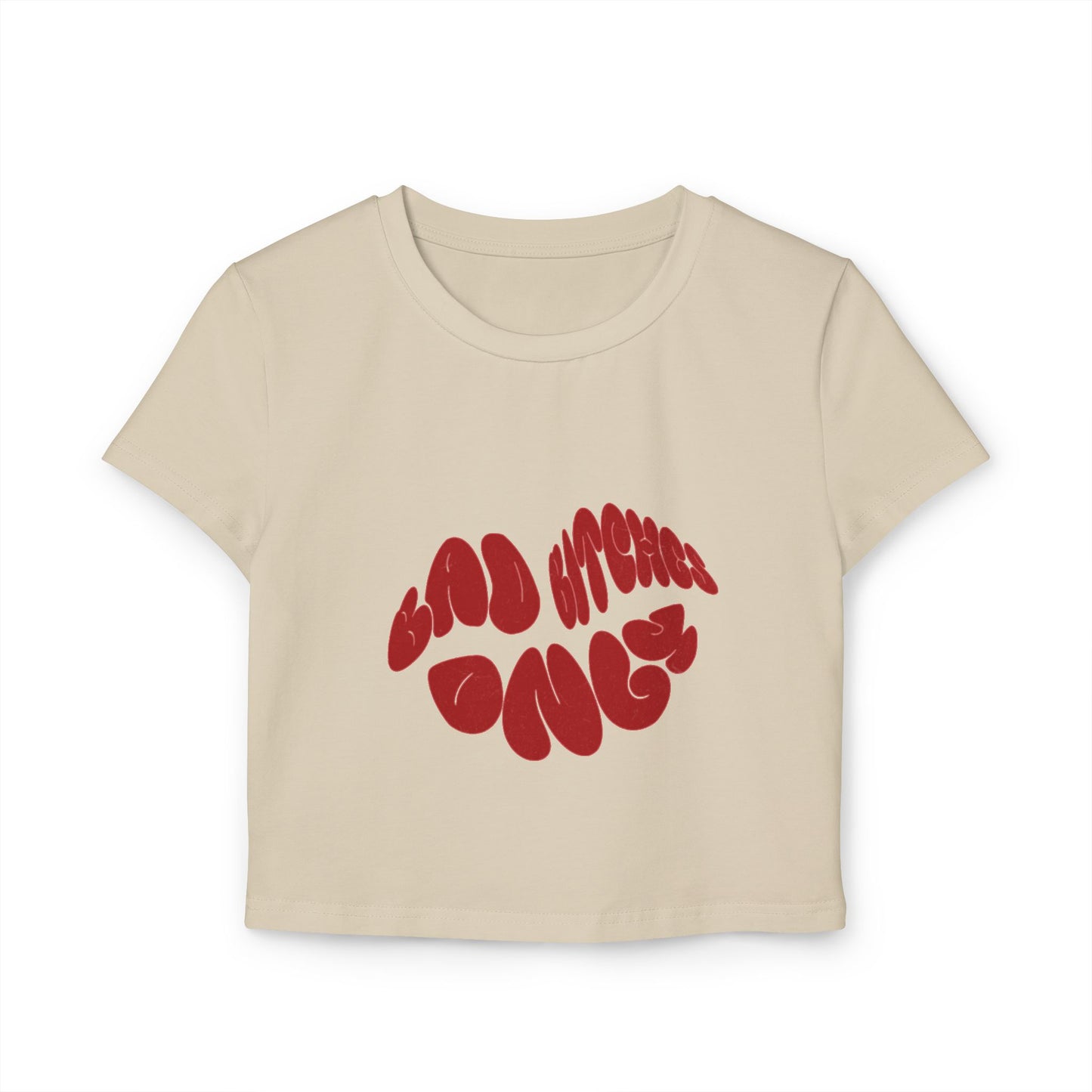 Bad B****es Only Women's Crop Tee - Casual Fit Graphic Tee