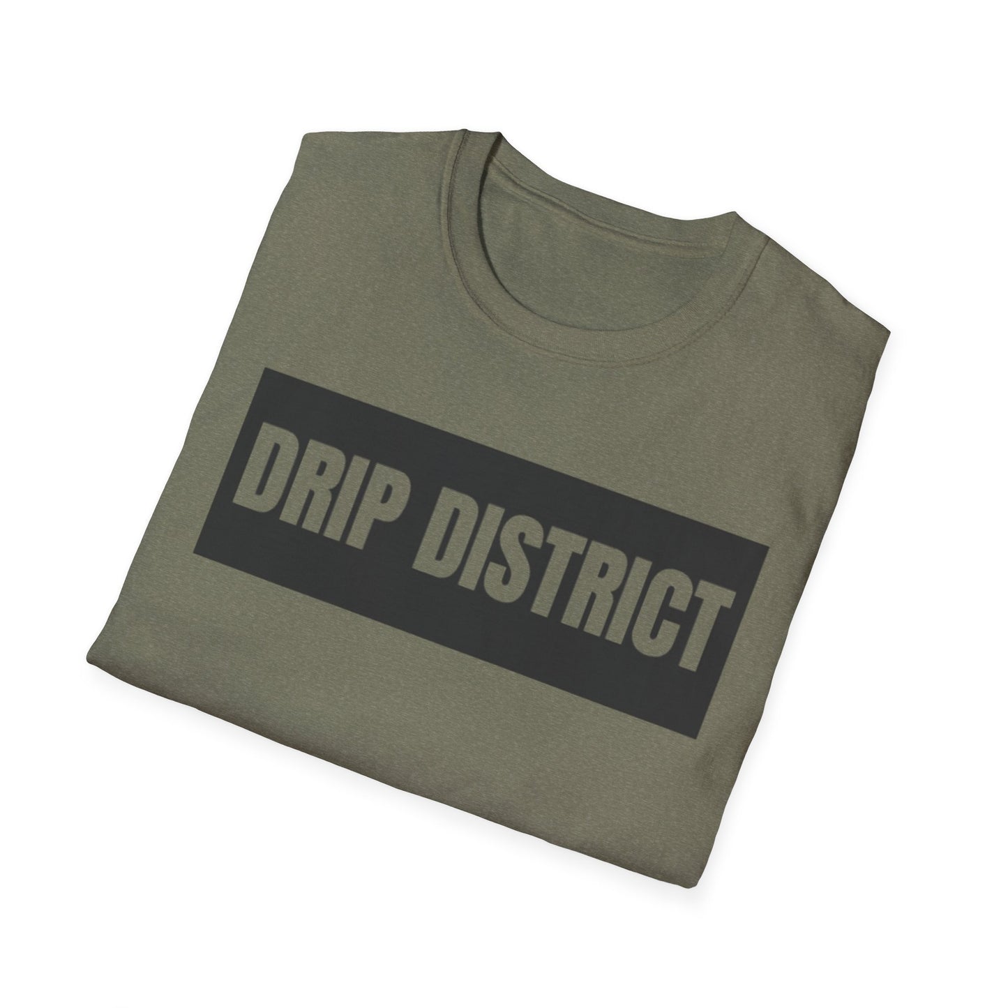 Drip District Unisex Softstyle T-Shirt - Streetwear Vibe, Perfect for Casual Outings & Urban Culture