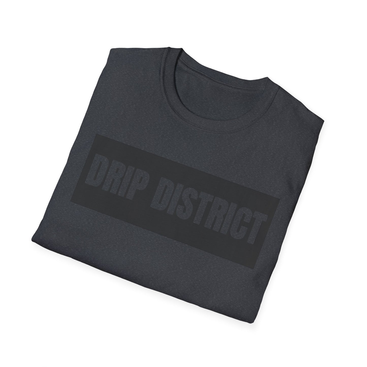 Drip District Unisex Softstyle T-Shirt - Streetwear Vibe, Perfect for Casual Outings & Urban Culture