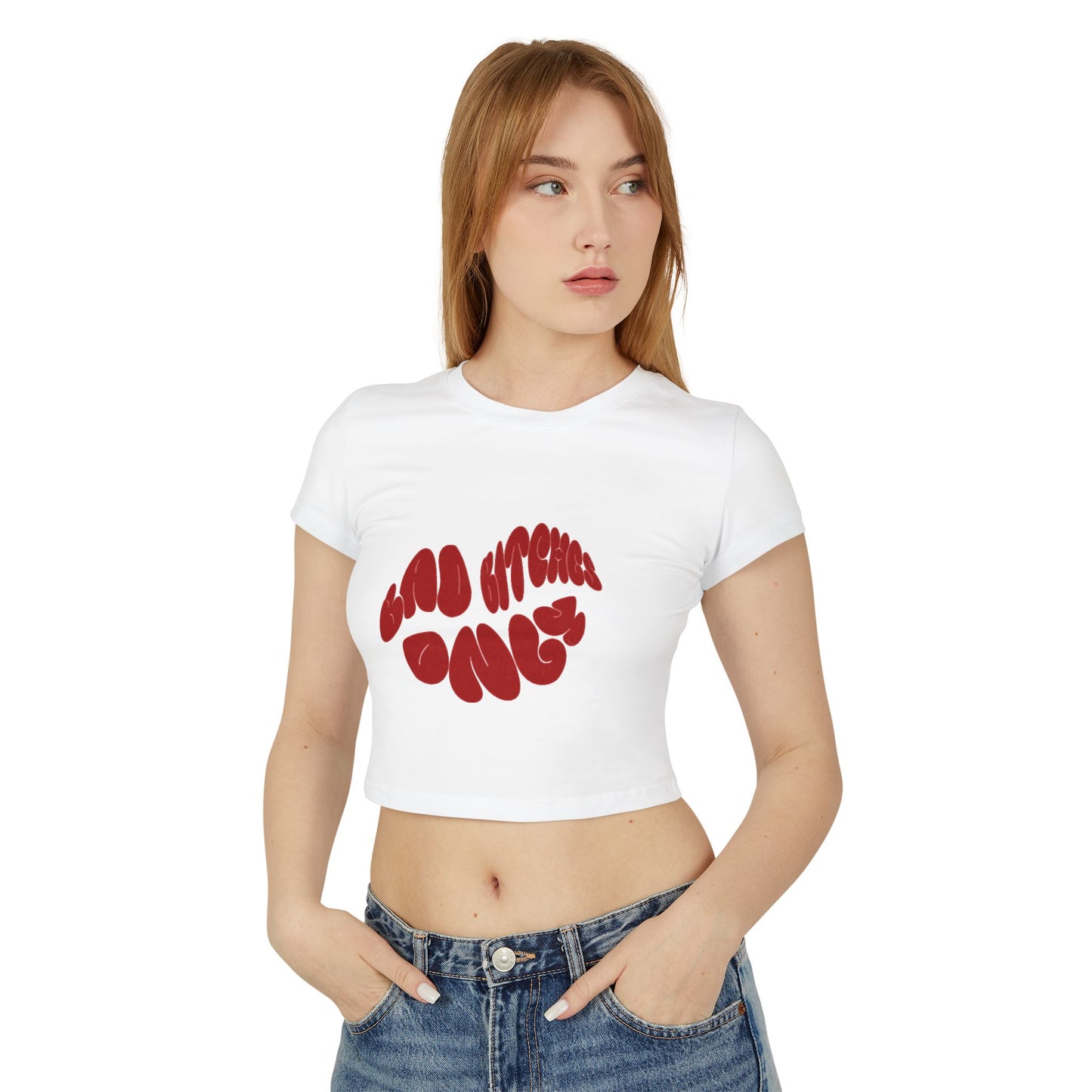 Bad B****es Only Women's Crop Tee - Casual Fit Graphic Tee