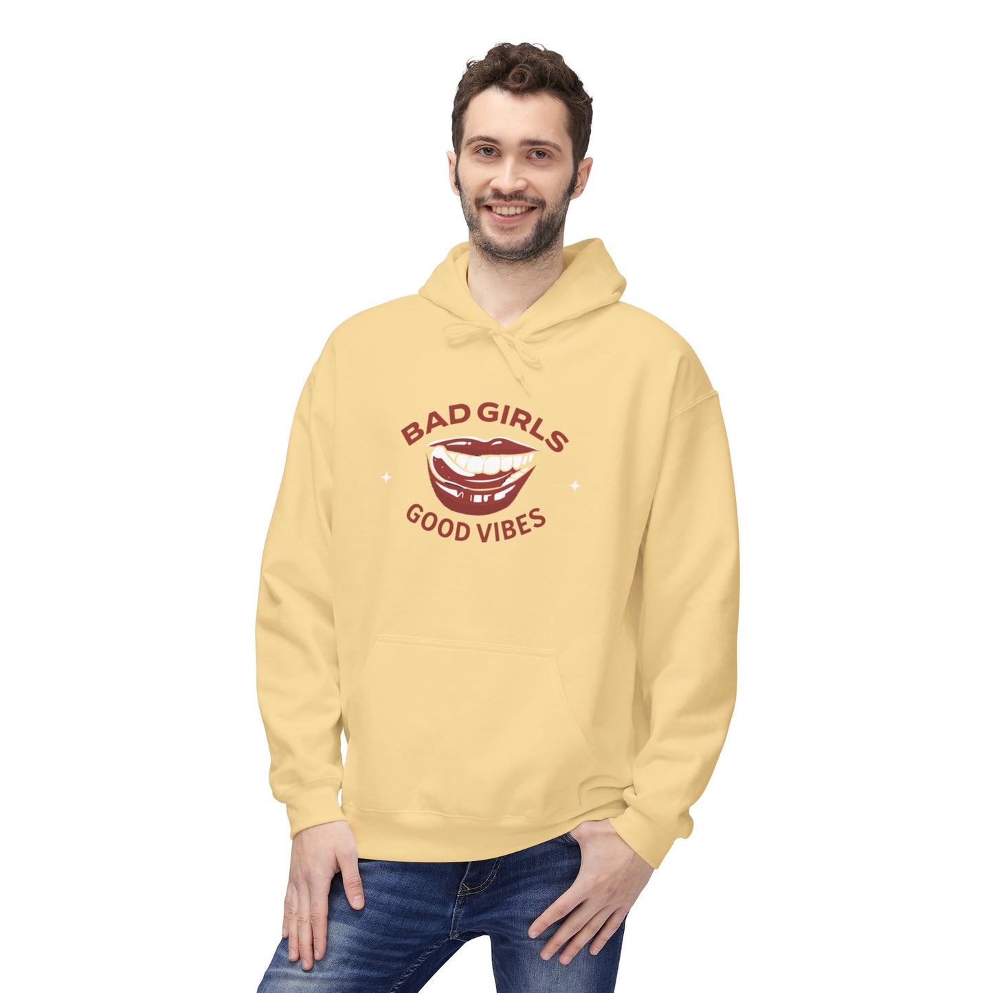 Bad Girls Good Vibes Hoodie - Unisex Midweight Fleece Sweatshirt