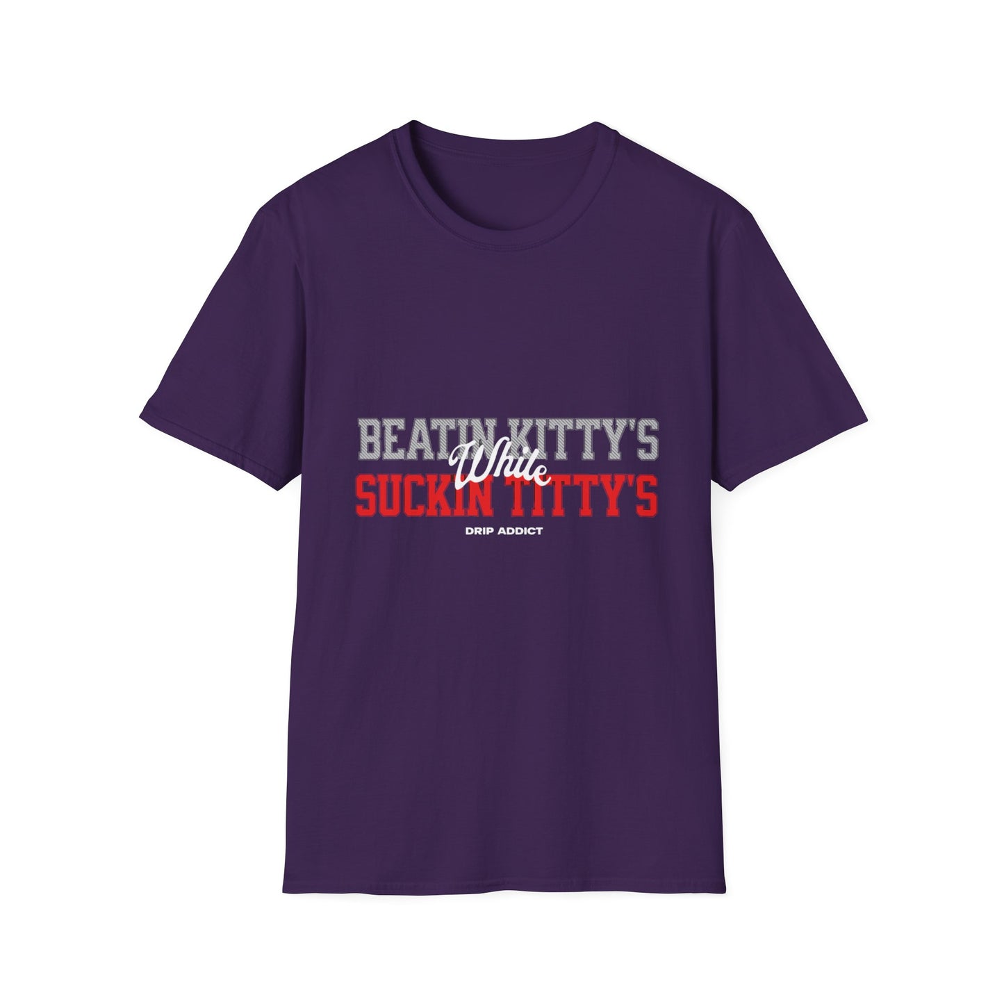 Beat It Kitty's Unisex Softstyle T-Shirt, Funny Gift, Casual Wear, Beach Tee, Summer Vibes, Unique Statement Tee