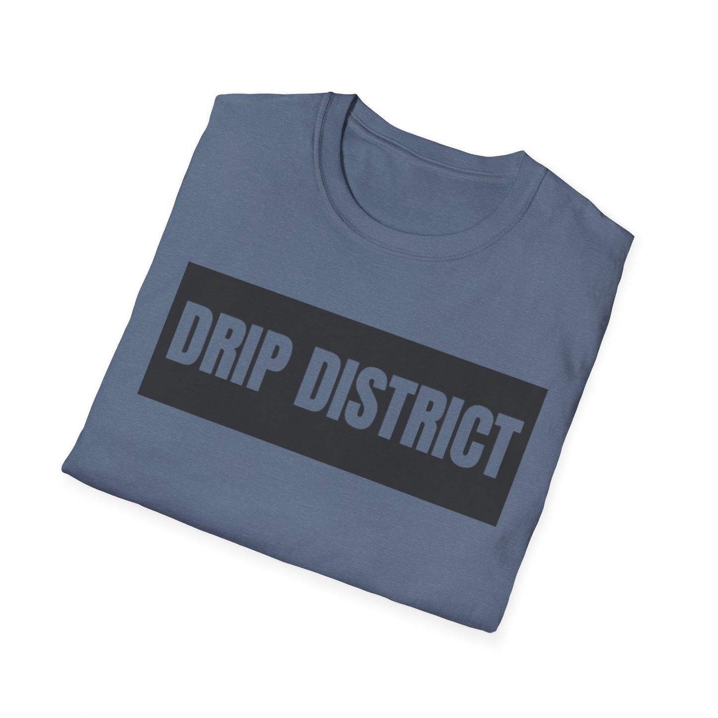 Drip District Unisex Softstyle T-Shirt - Streetwear Vibe, Perfect for Casual Outings & Urban Culture