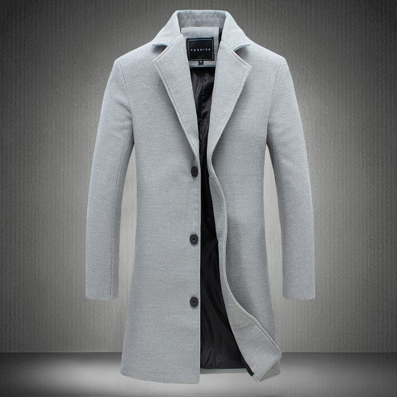 Autumn And Winter New Mens Business Woolen