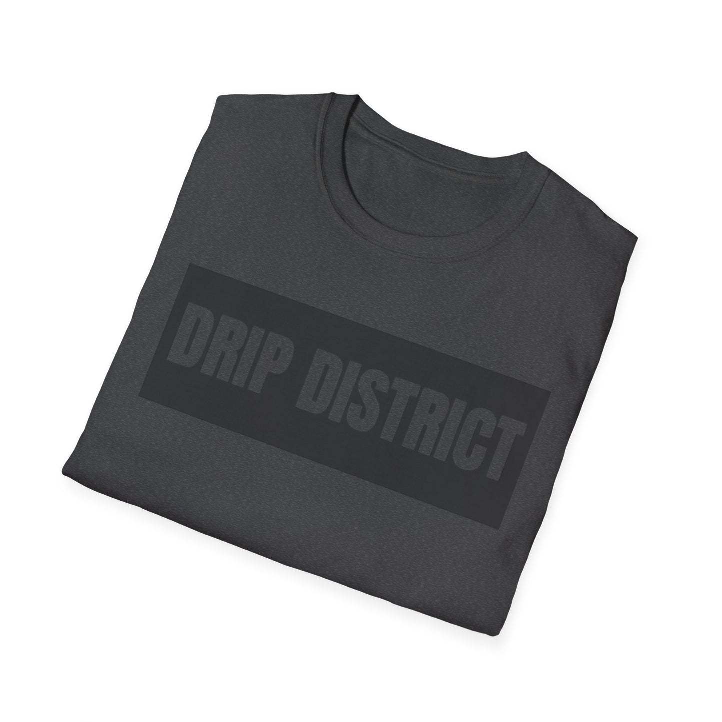 Drip District Unisex Softstyle T-Shirt - Streetwear Vibe, Perfect for Casual Outings & Urban Culture
