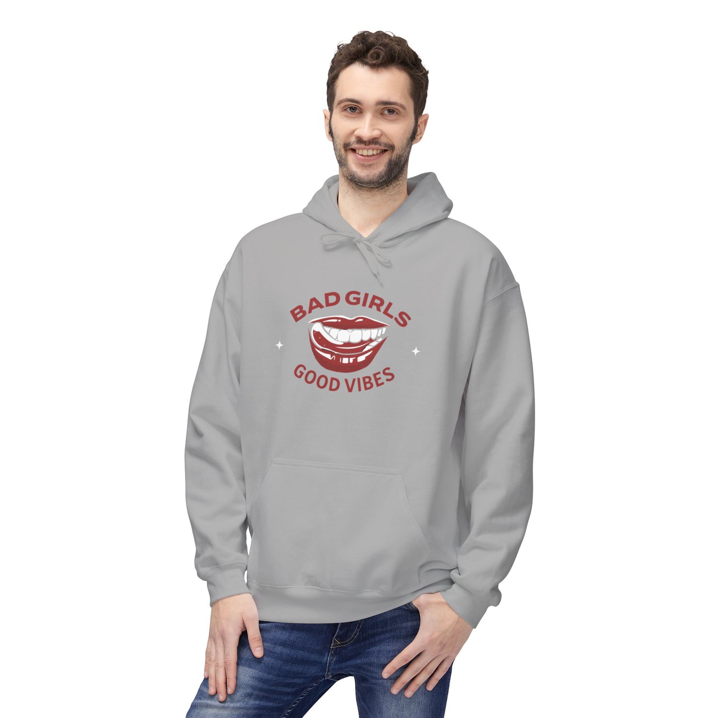 Bad Girls Good Vibes Hoodie - Unisex Midweight Fleece Sweatshirt