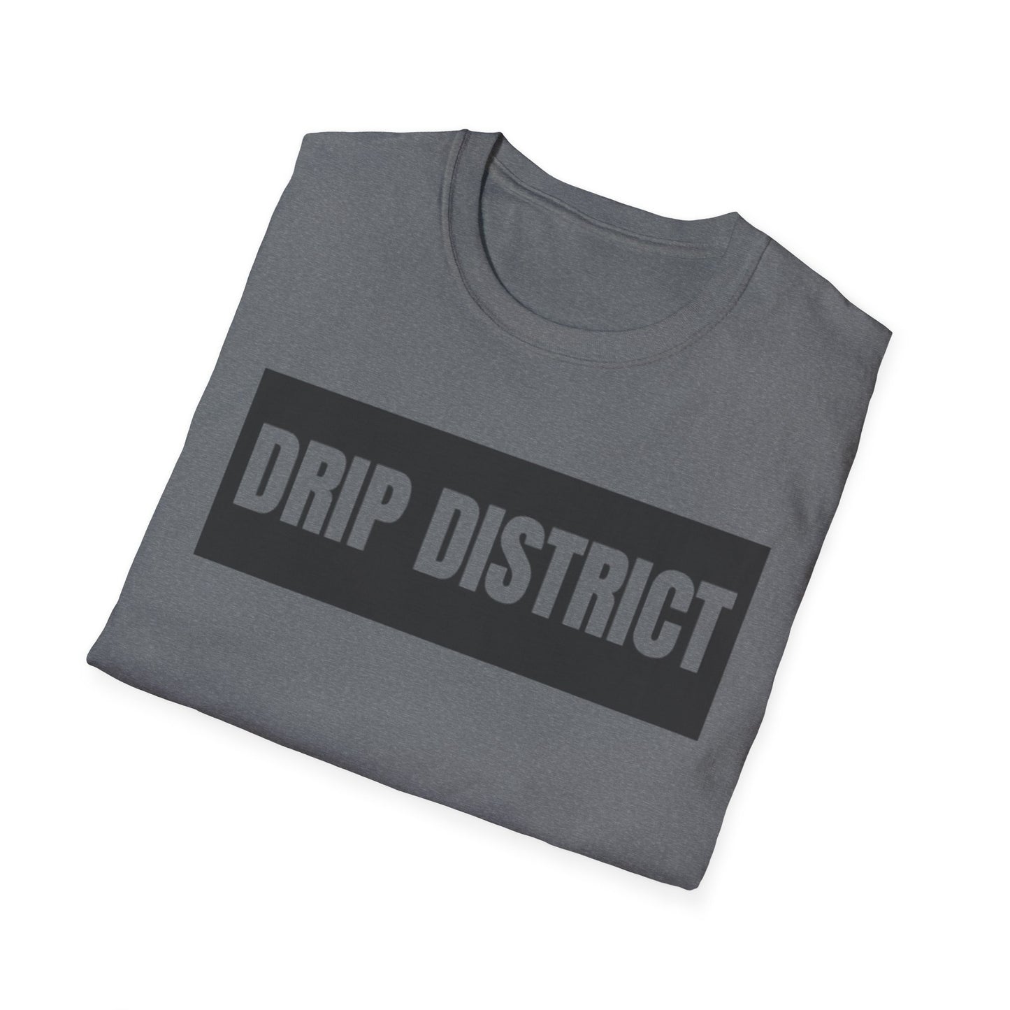 Drip District Unisex Softstyle T-Shirt - Streetwear Vibe, Perfect for Casual Outings & Urban Culture