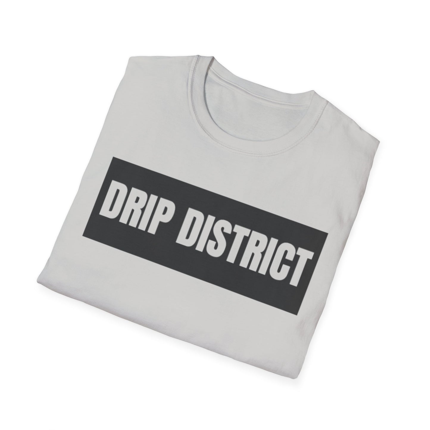 Drip District Unisex Softstyle T-Shirt - Streetwear Vibe, Perfect for Casual Outings & Urban Culture