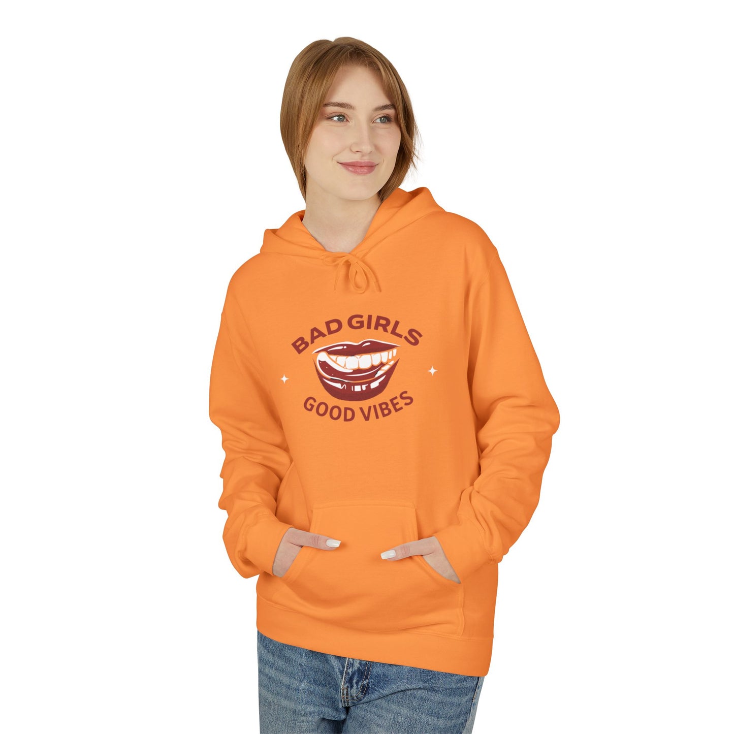 Bad Girls Good Vibes Hoodie - Unisex Midweight Fleece Sweatshirt
