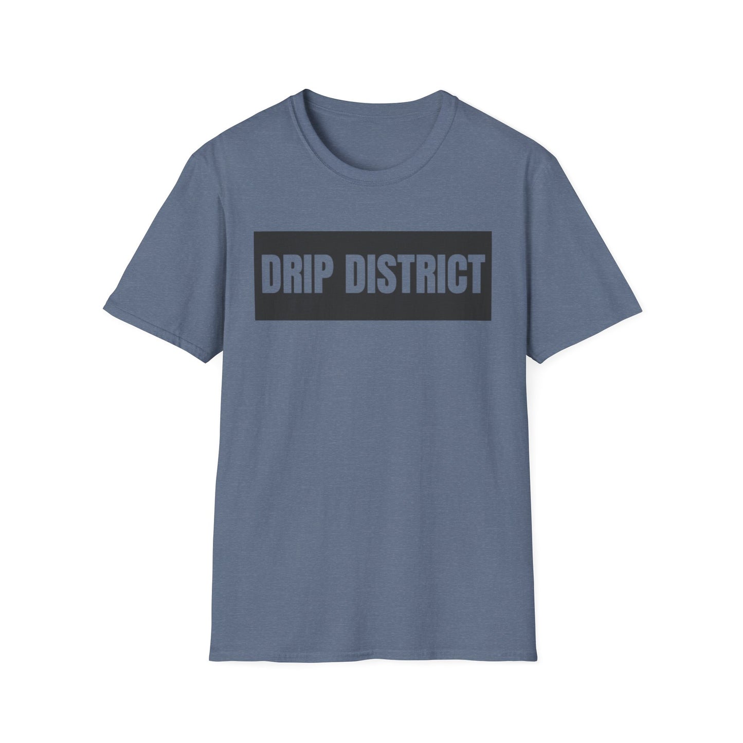 Drip District Unisex Softstyle T-Shirt - Streetwear Vibe, Perfect for Casual Outings & Urban Culture