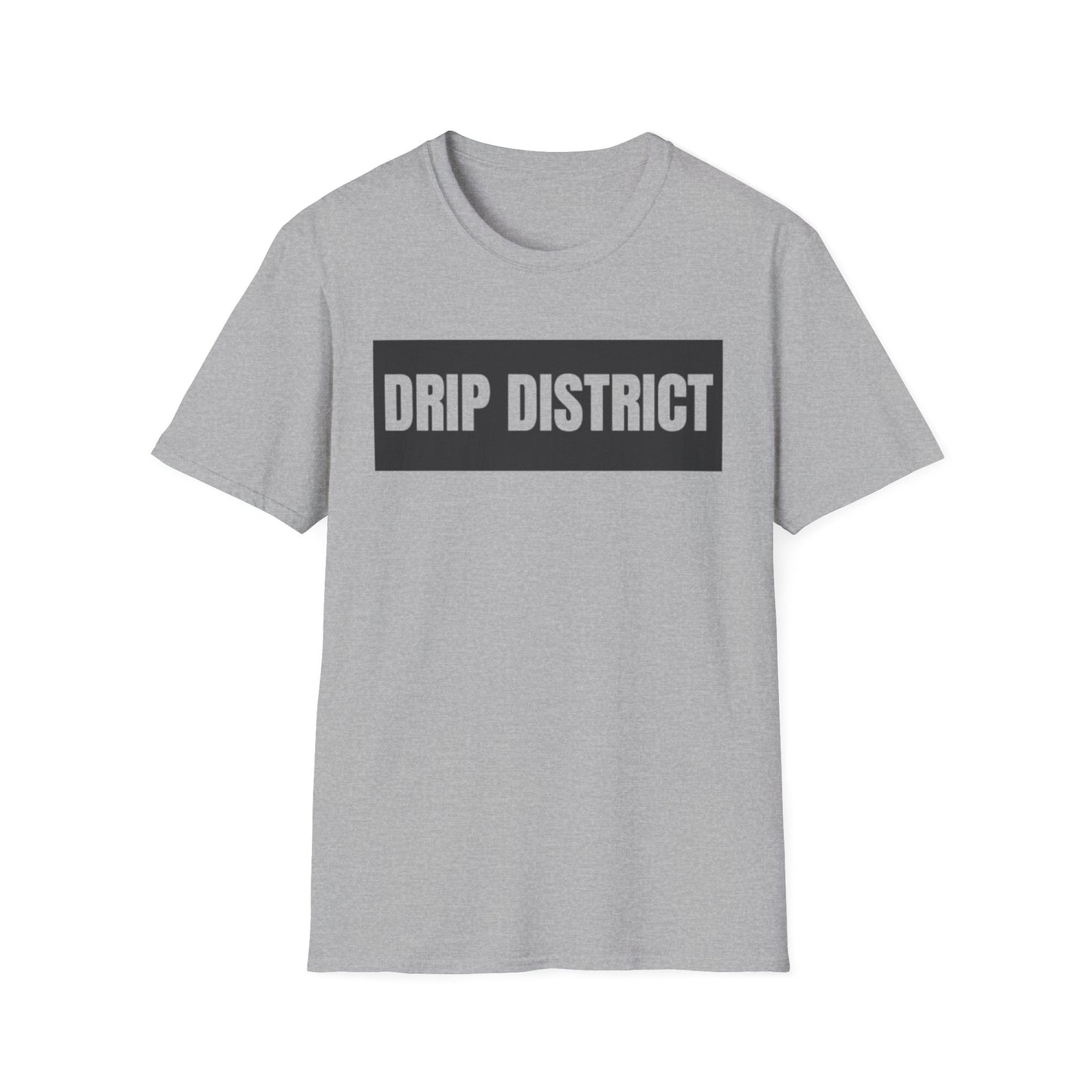Drip District Unisex Softstyle T-Shirt - Streetwear Vibe, Perfect for Casual Outings & Urban Culture