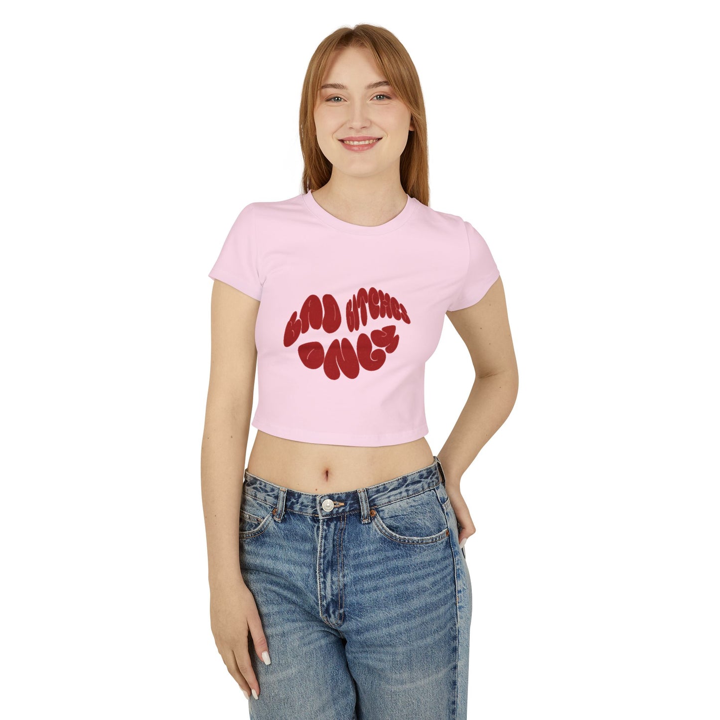Bad B****es Only Women's Crop Tee - Casual Fit Graphic Tee