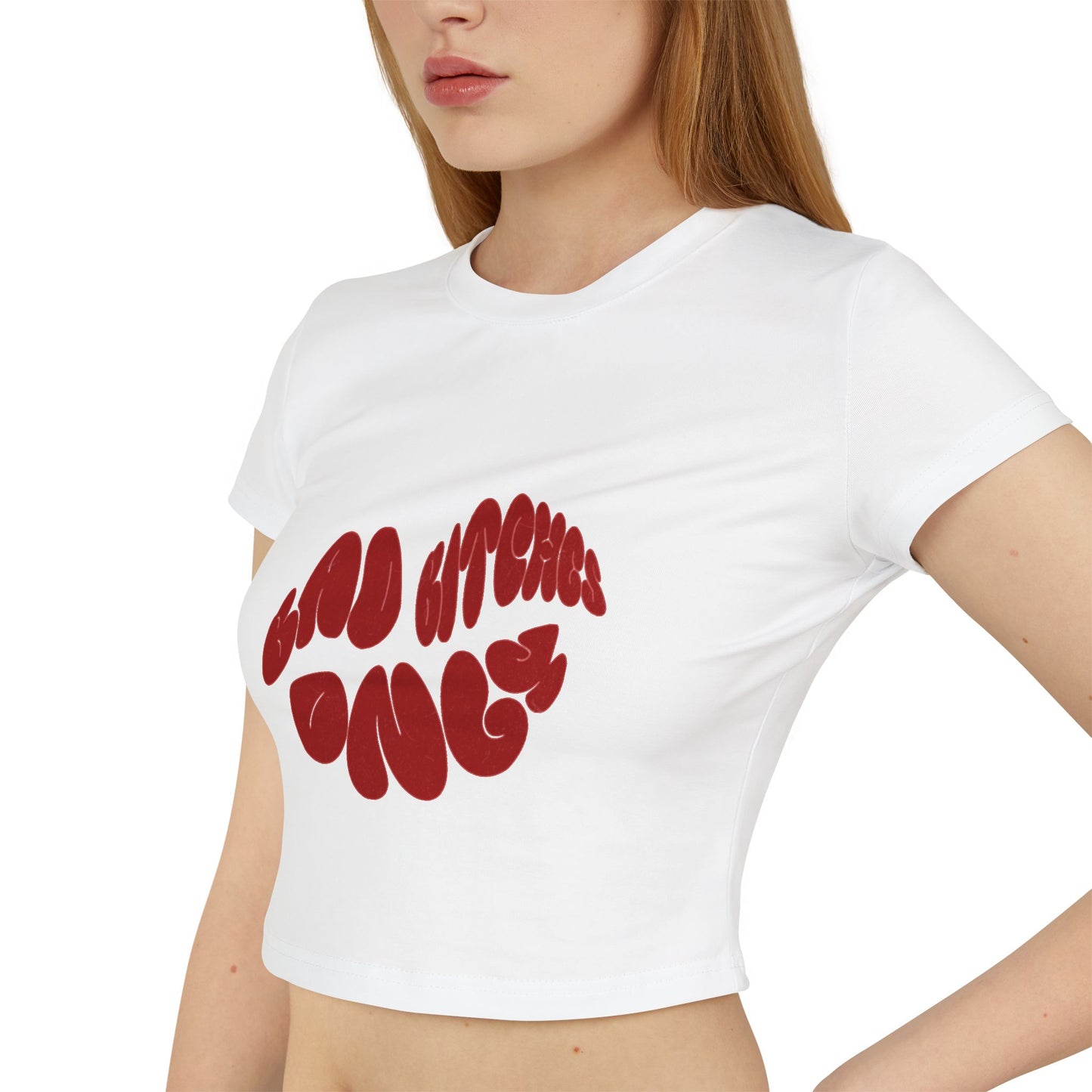 Bad B****es Only Women's Crop Tee - Casual Fit Graphic Tee