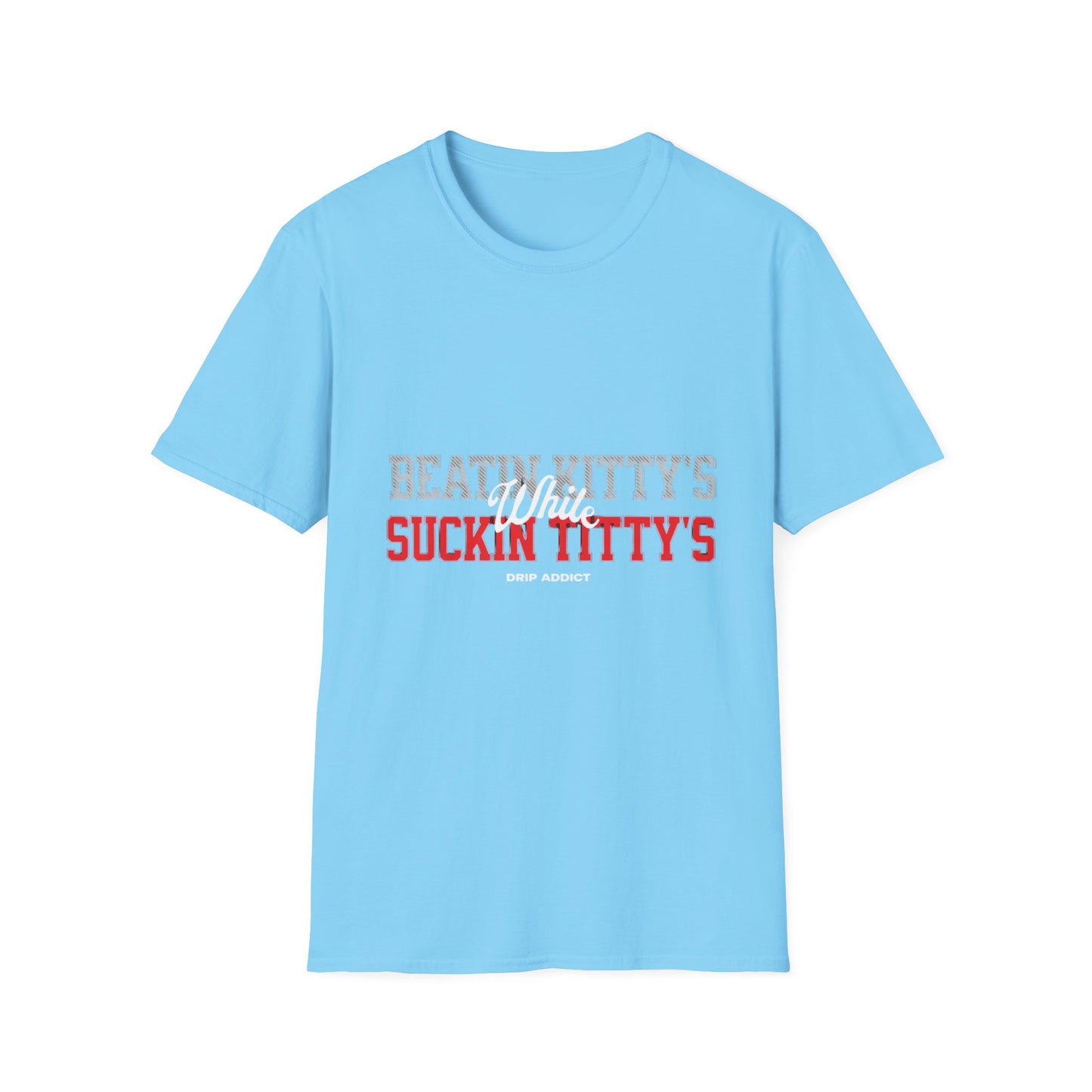 Beat It Kitty's Unisex Softstyle T-Shirt, Funny Gift, Casual Wear, Beach Tee, Summer Vibes, Unique Statement Tee