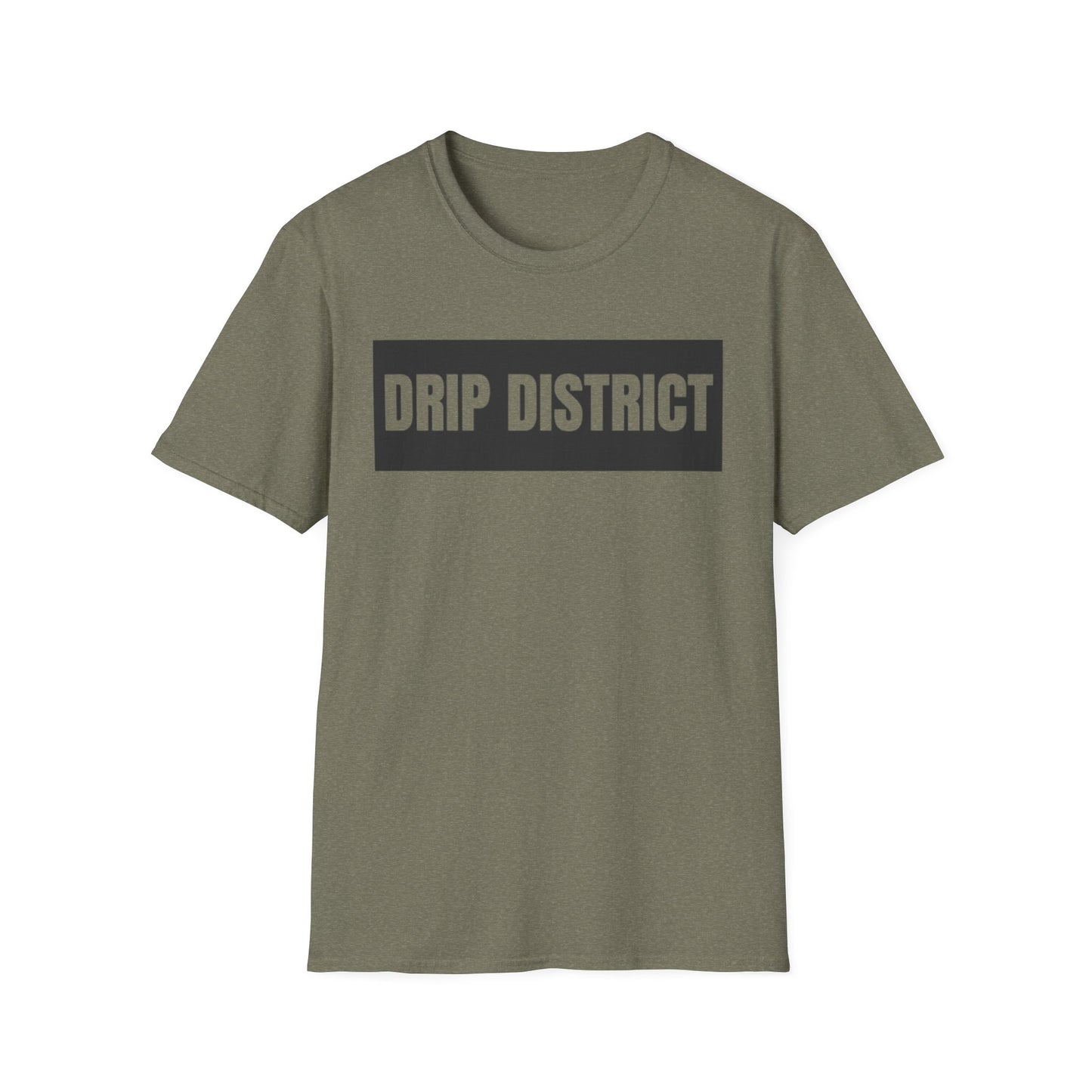 Drip District Unisex Softstyle T-Shirt - Streetwear Vibe, Perfect for Casual Outings & Urban Culture