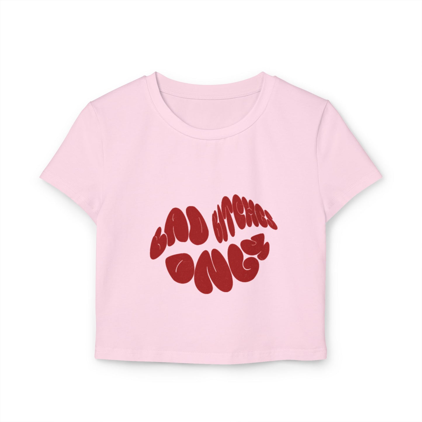 Bad B****es Only Women's Crop Tee - Casual Fit Graphic Tee