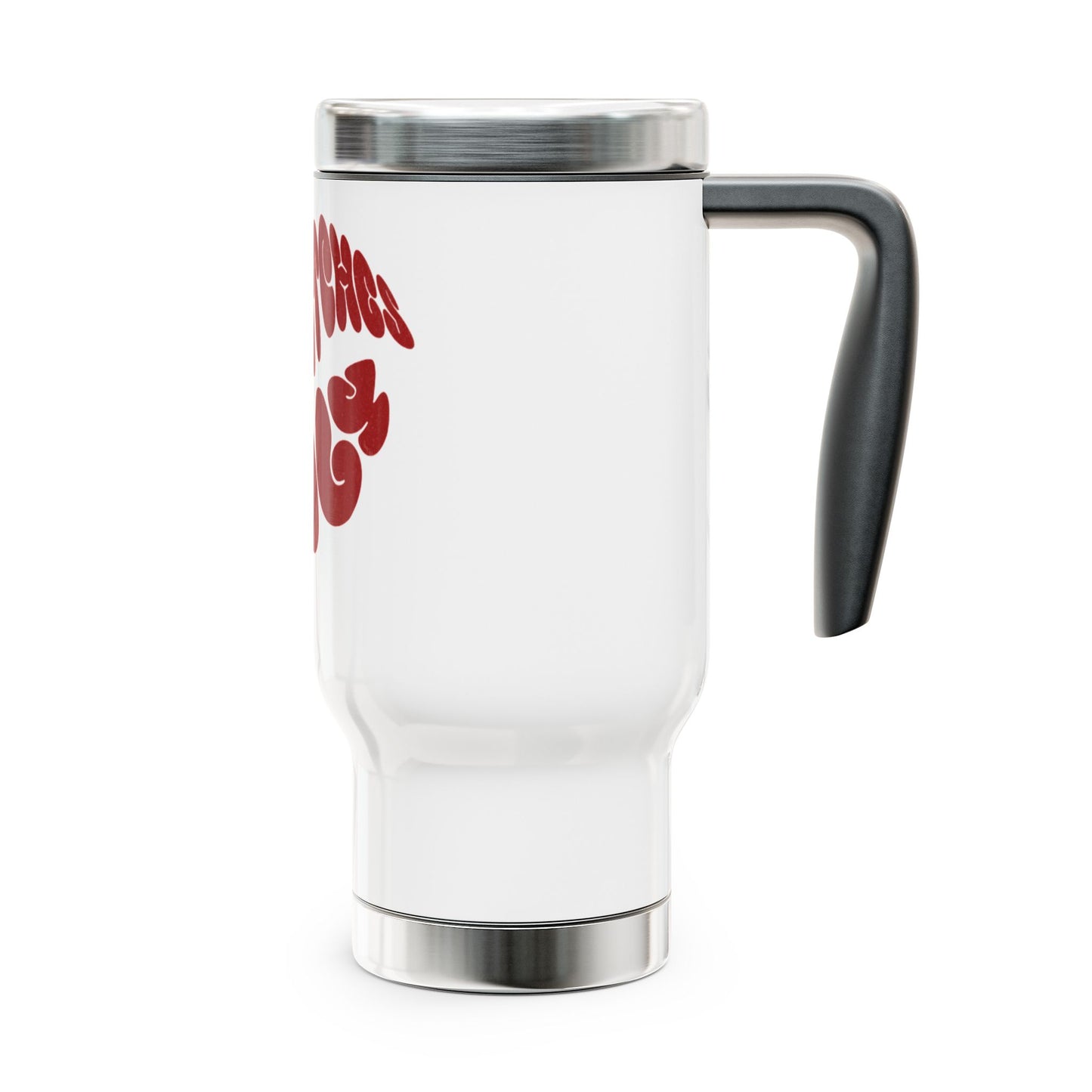Bad Bitches Only Travel Mug - 14oz Stainless Steel Coffee Cup with Handle
