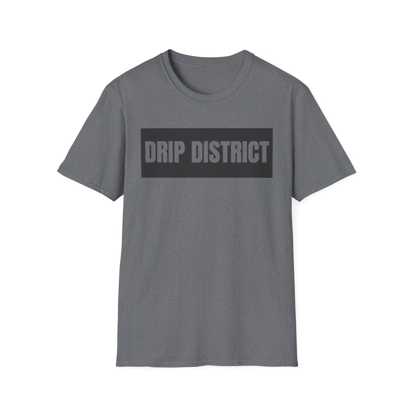 Drip District Unisex Softstyle T-Shirt - Streetwear Vibe, Perfect for Casual Outings & Urban Culture