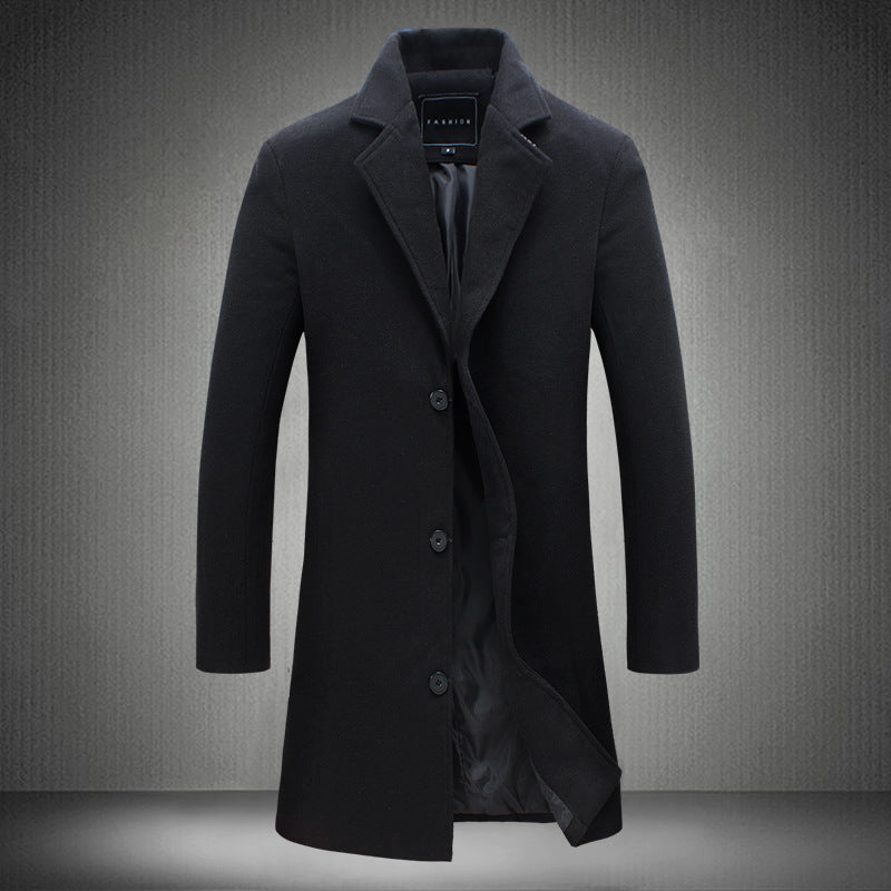 Autumn And Winter New Mens Business Woolen