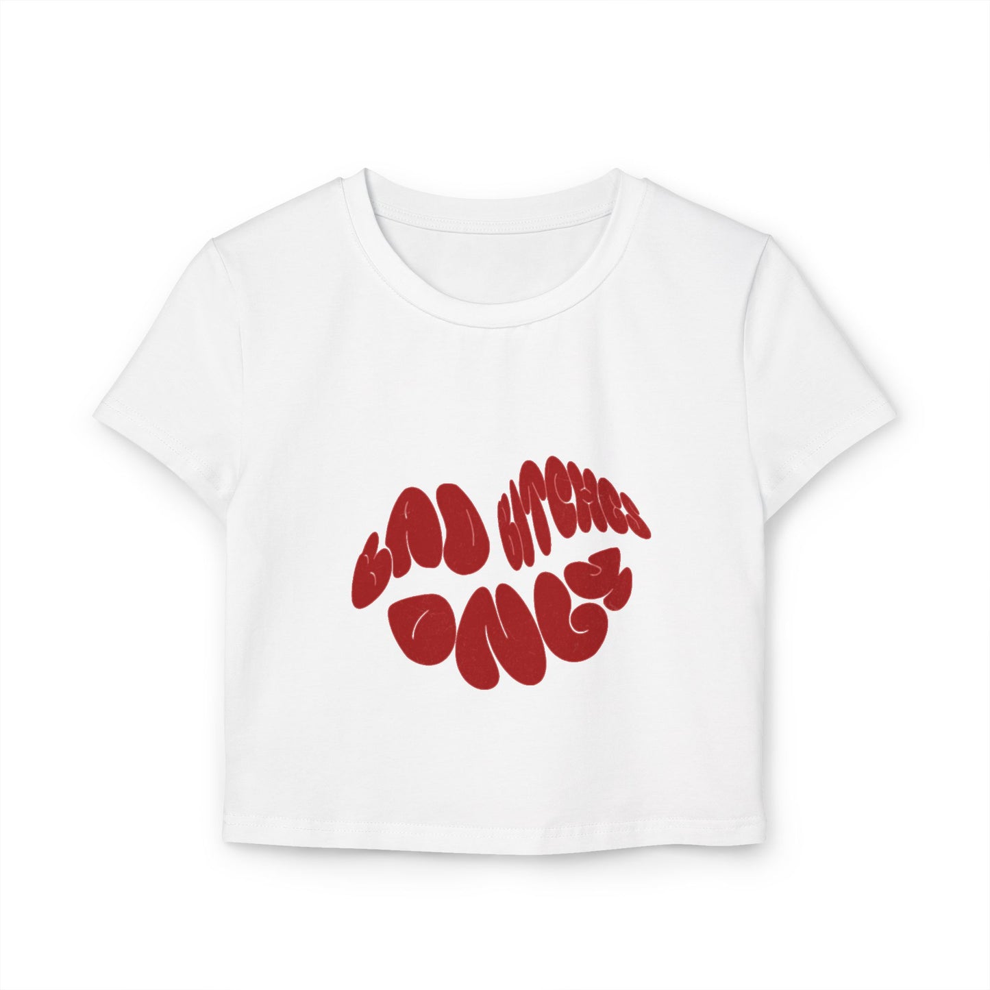 Bad B****es Only Women's Crop Tee - Casual Fit Graphic Tee