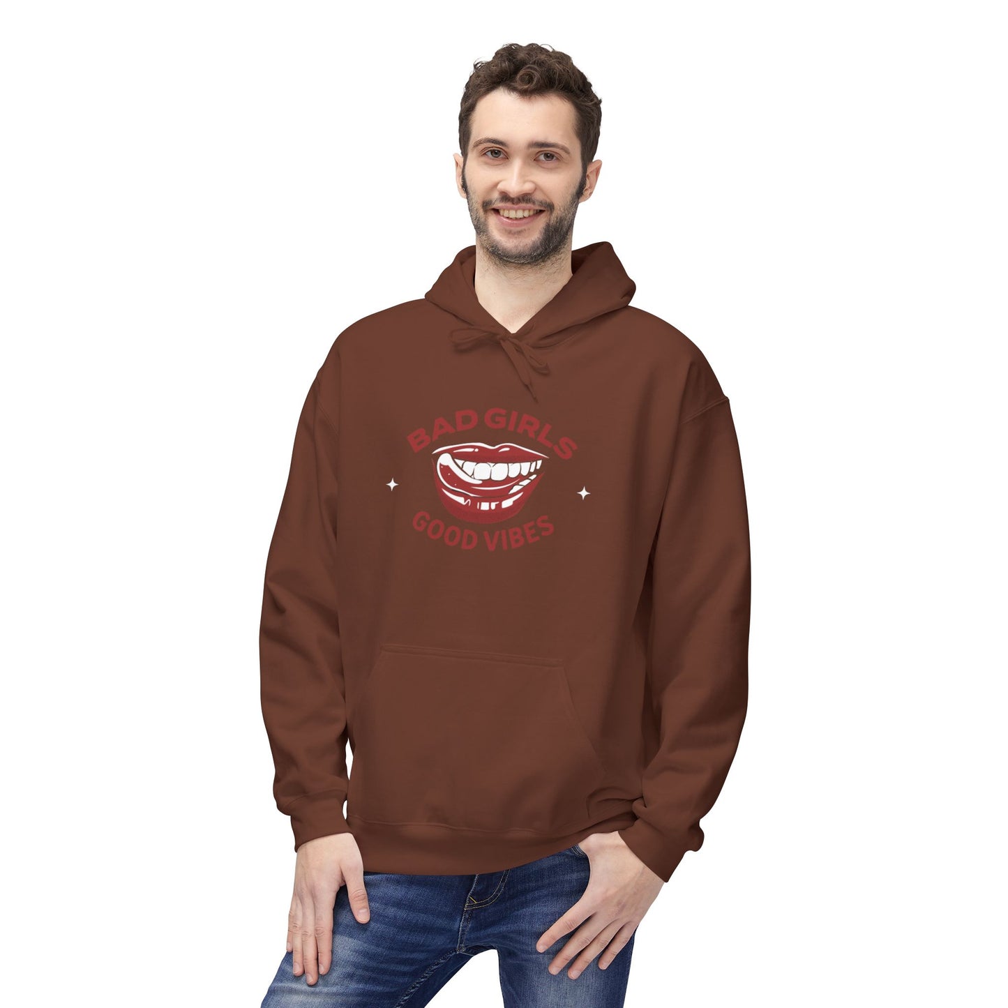 Bad Girls Good Vibes Hoodie - Unisex Midweight Fleece Sweatshirt