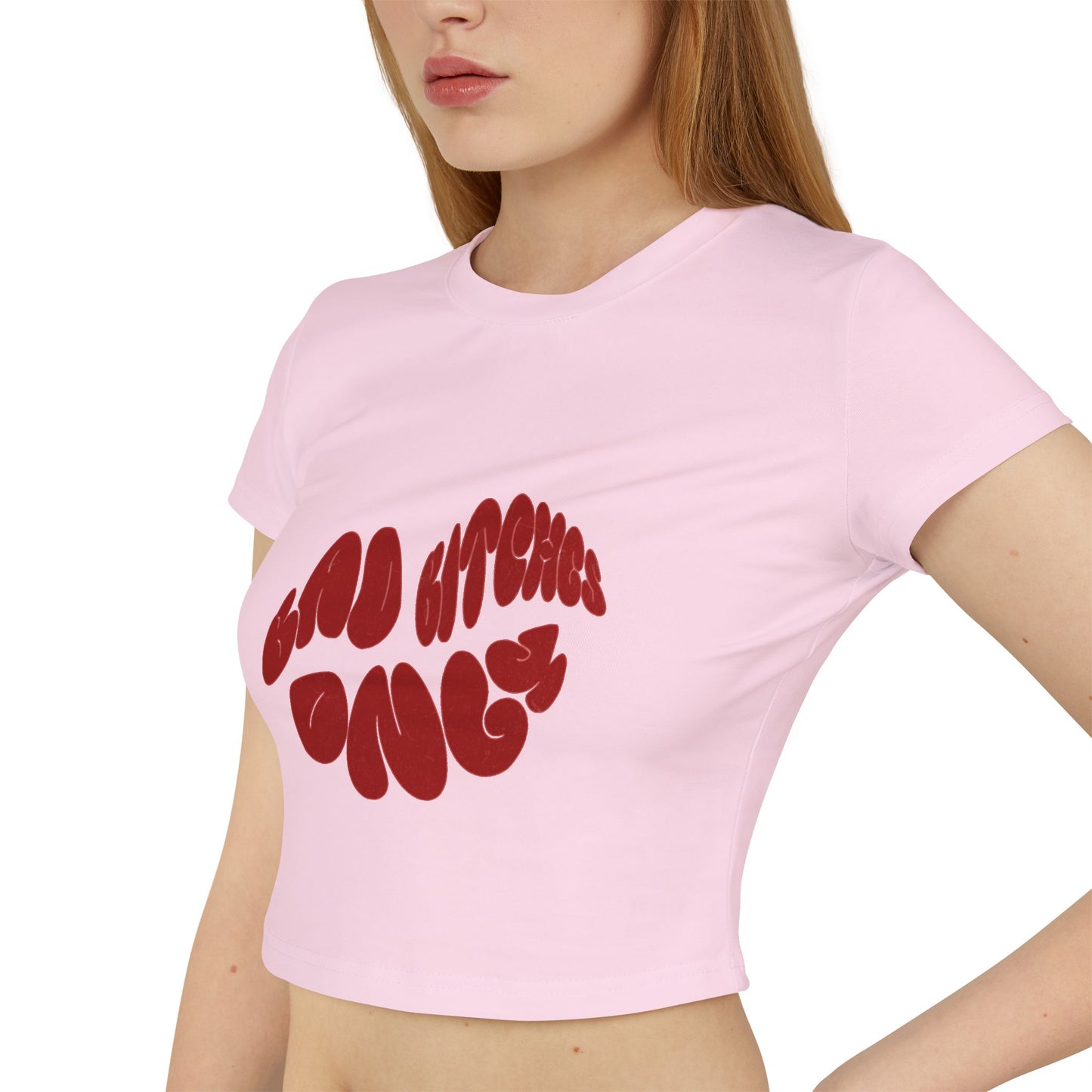 Bad B****es Only Women's Crop Tee - Casual Fit Graphic Tee