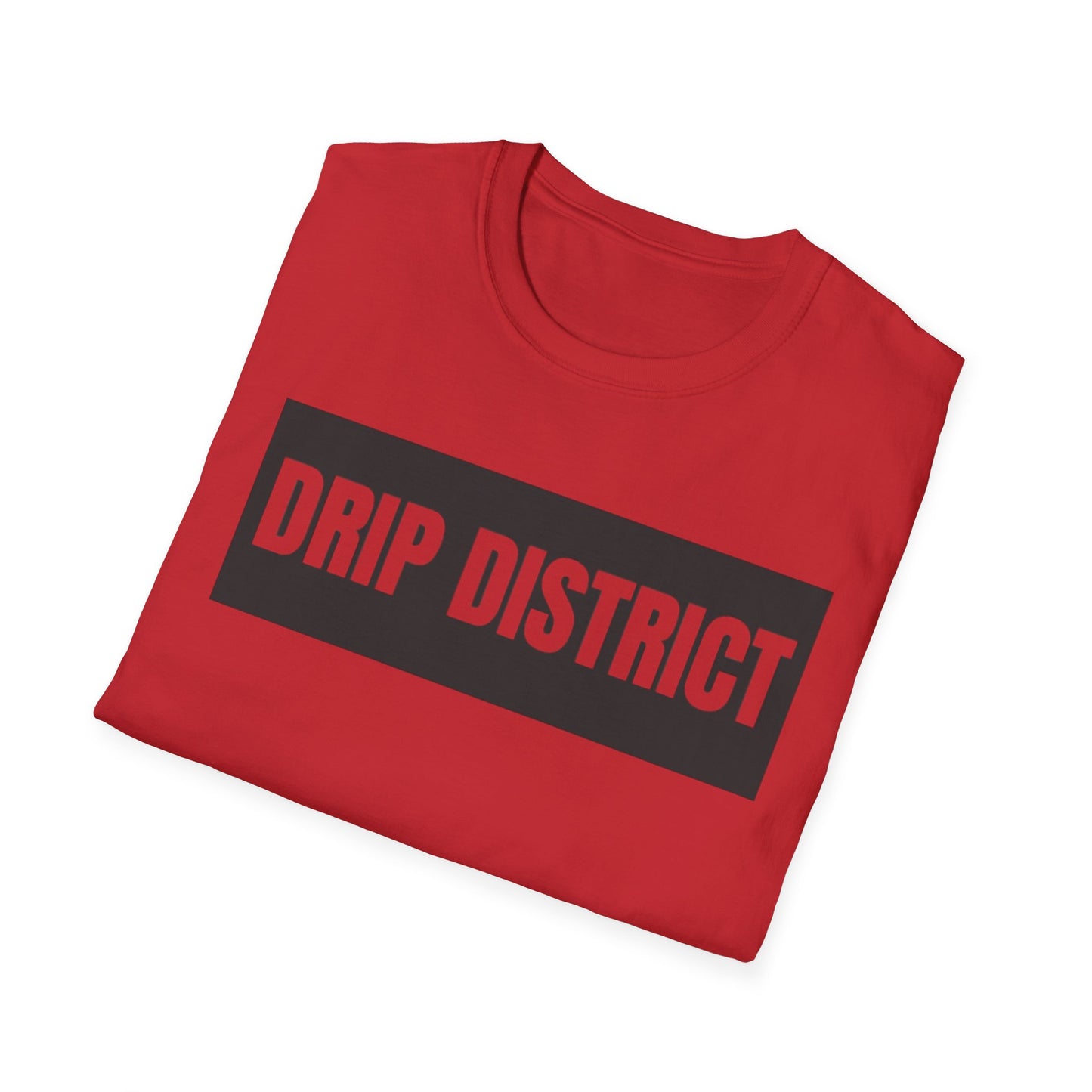 Drip District Unisex Softstyle T-Shirt - Streetwear Vibe, Perfect for Casual Outings & Urban Culture