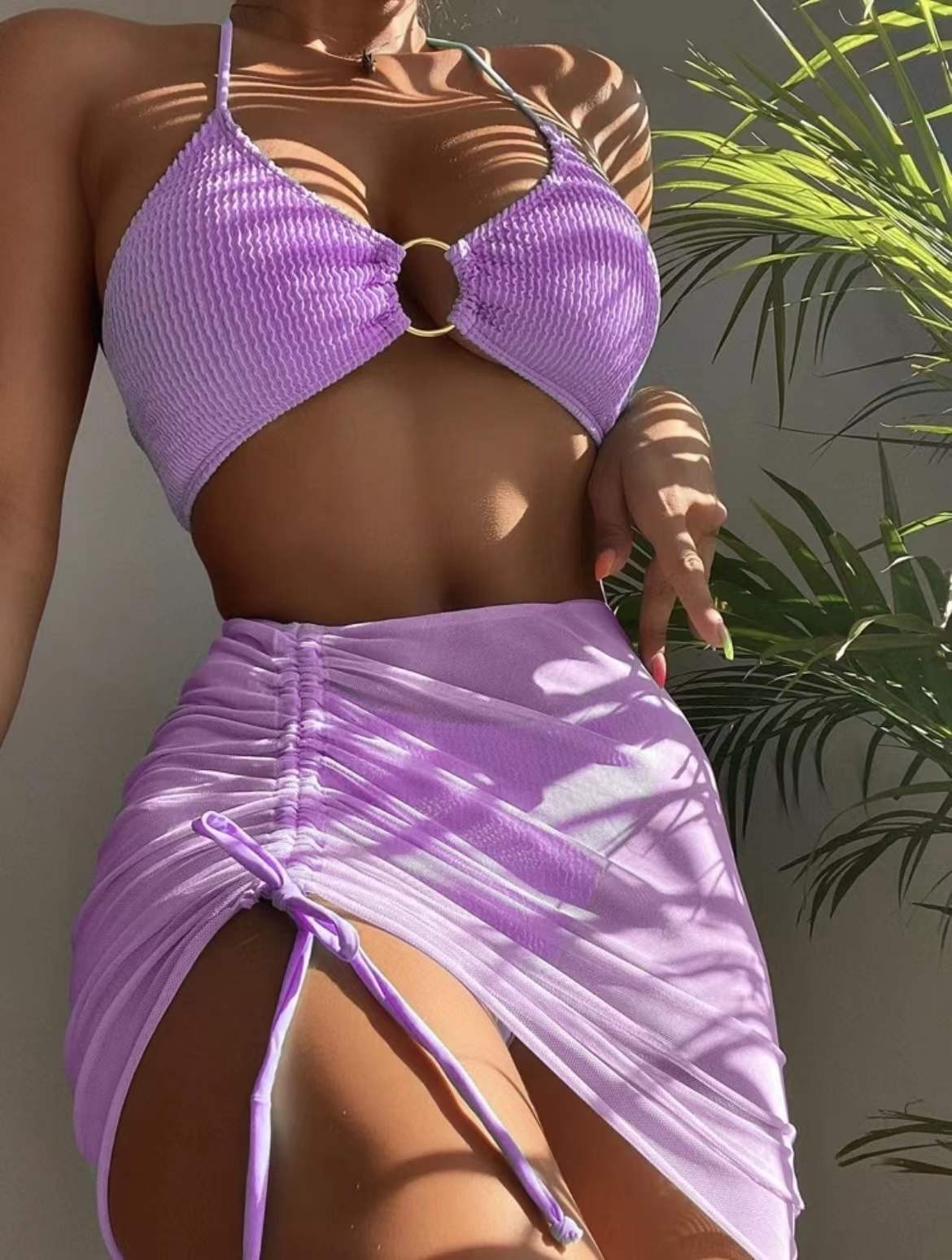 3pcs Halter Bikini