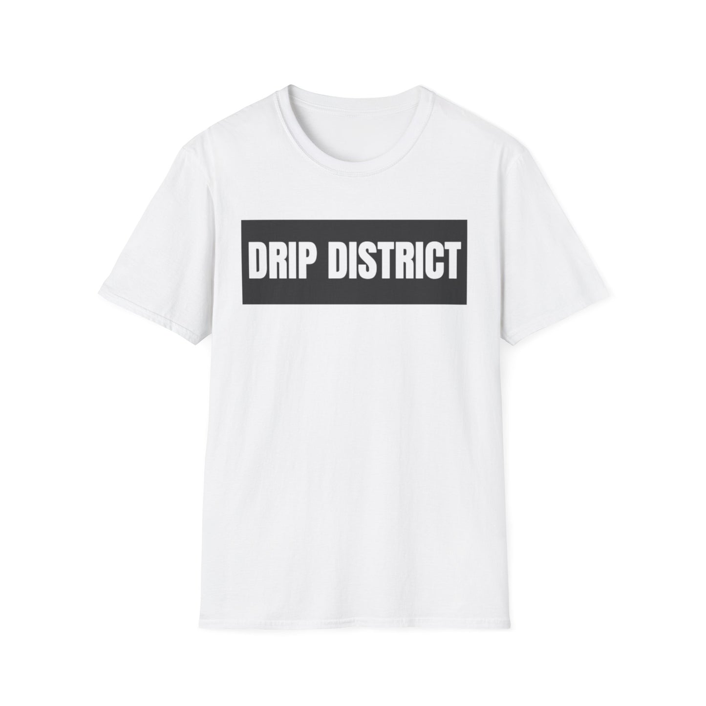 Drip District Unisex Softstyle T-Shirt - Streetwear Vibe, Perfect for Casual Outings & Urban Culture