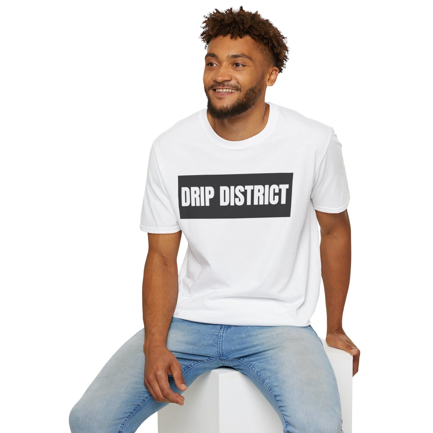 Drip District Unisex Softstyle T-Shirt - Streetwear Vibe, Perfect for Casual Outings & Urban Culture