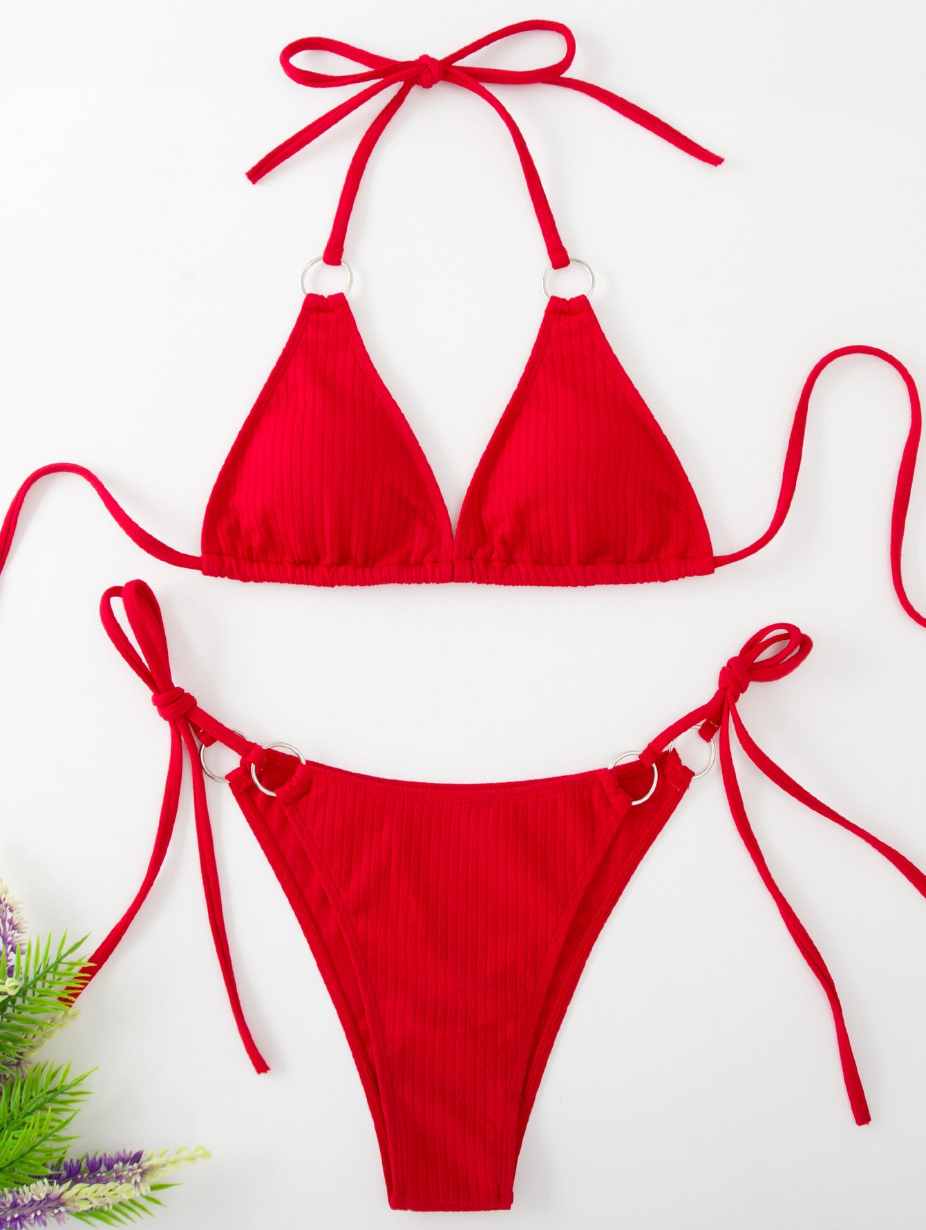 Summer Side Tie Thong Style Swimsuit