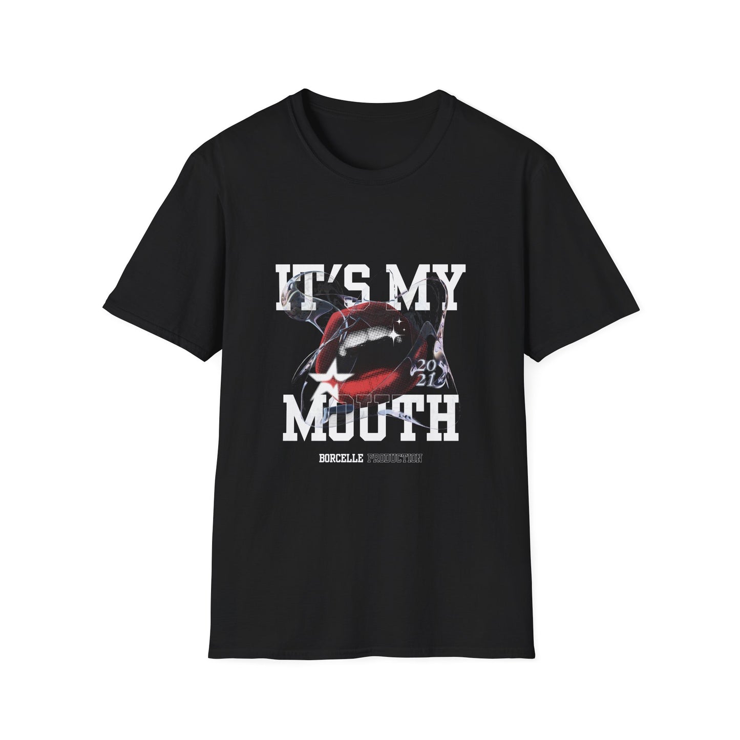 Fun Unisex Softstyle T-Shirt - "It's My Mouth" Statement Tee