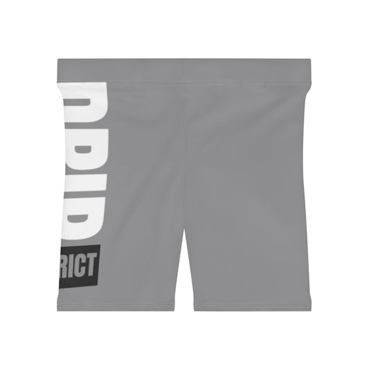 Stylish Women's Biker Shorts with Distressed Print