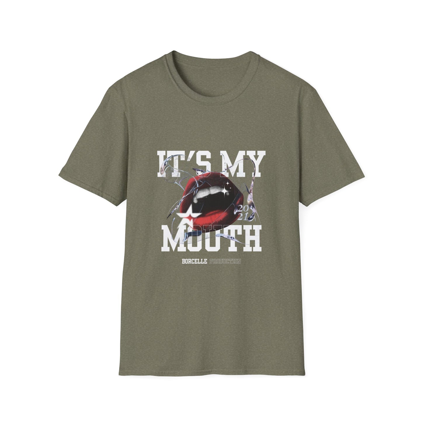 Fun Unisex Softstyle T-Shirt - "It's My Mouth" Statement Tee