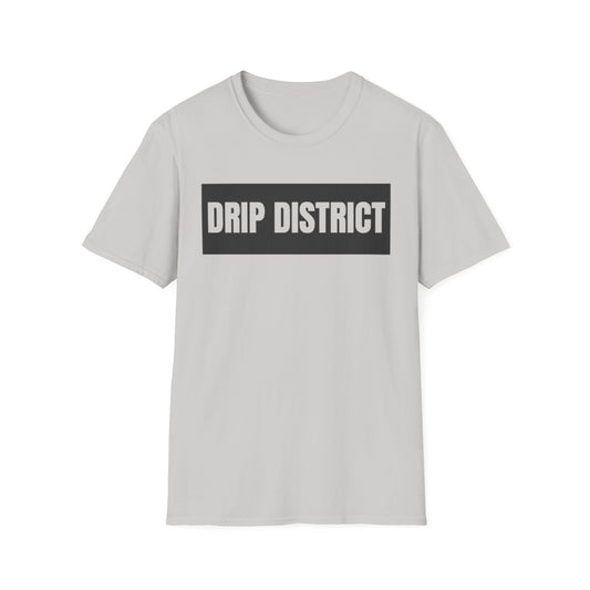Drip District Unisex Softstyle T-Shirt - Streetwear Vibe, Perfect for Casual Outings & Urban Culture