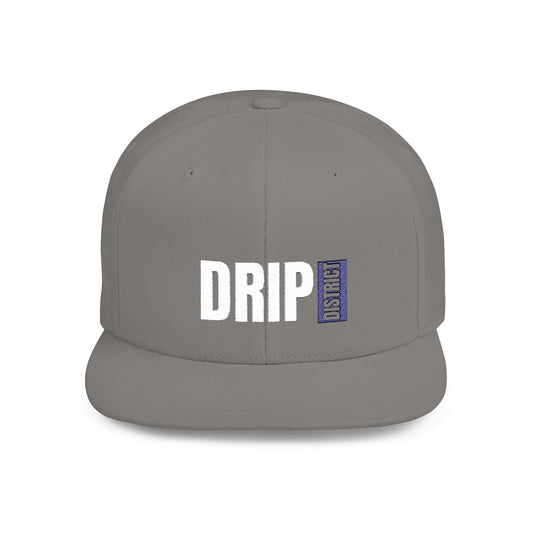 Trendy Flat Bill Snapback Hat - DRIP DISTRICT Style