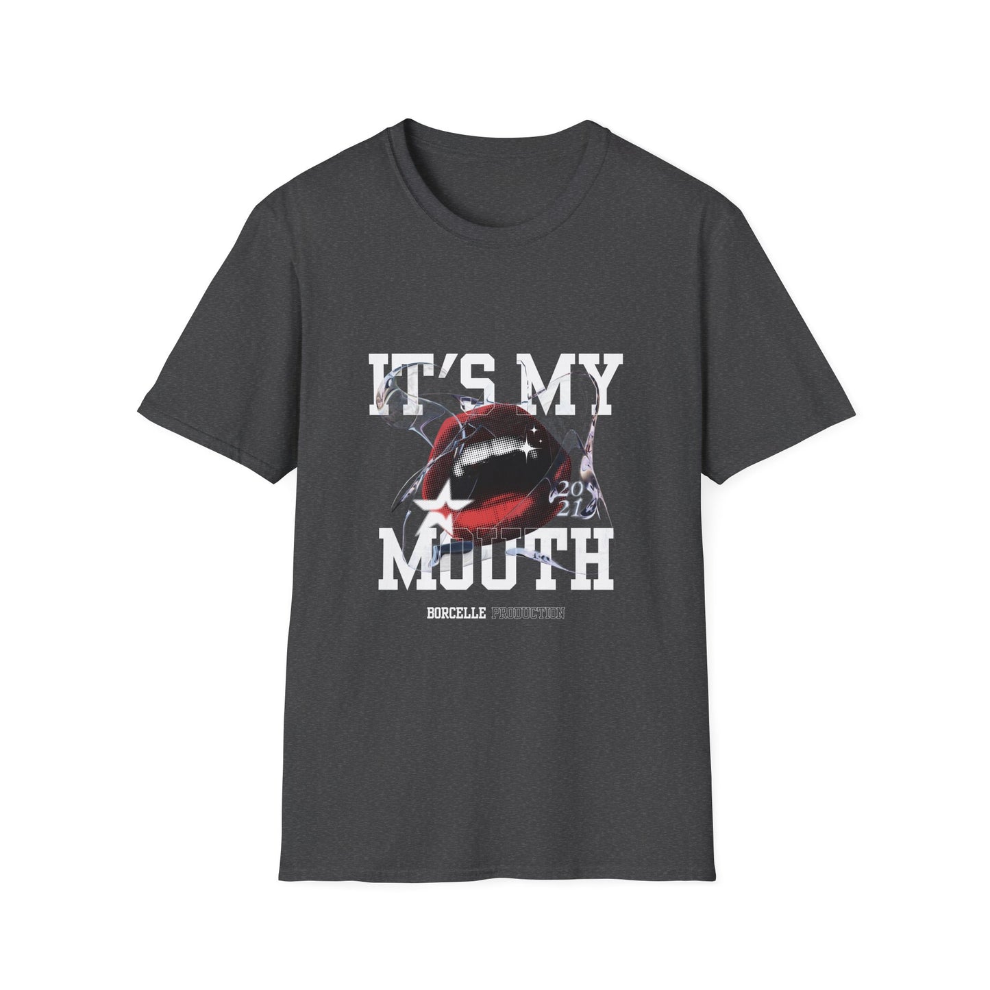 Fun Unisex Softstyle T-Shirt - "It's My Mouth" Statement Tee