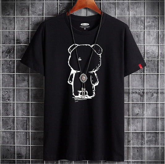 Mens Bear Anime T Shirt