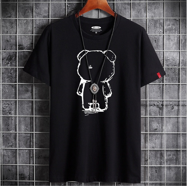 Mens Bear Anime T Shirt