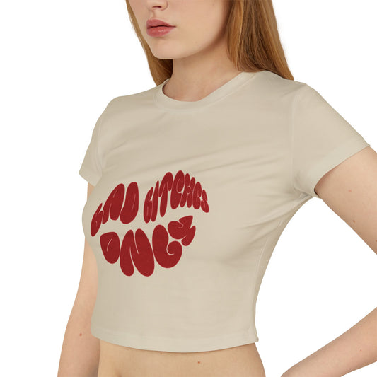 Bad B****es Only Women's Crop Tee - Casual Fit Graphic Tee