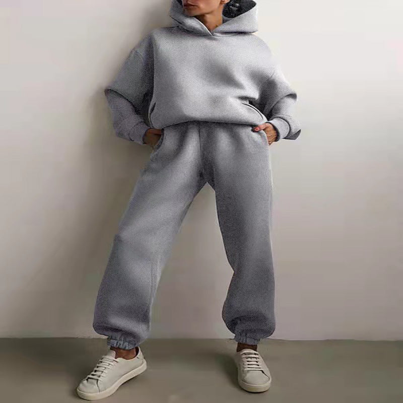 Hooded Sweater Two-piece Suit