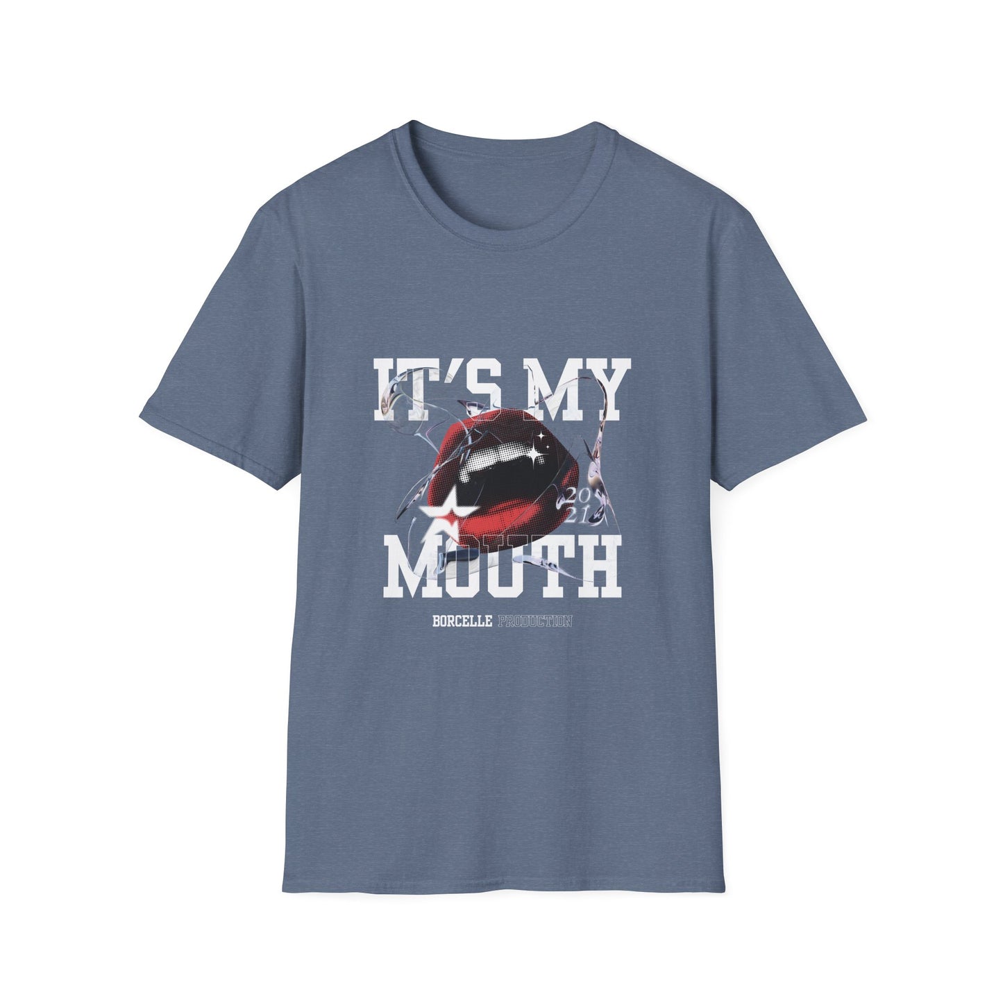 Fun Unisex Softstyle T-Shirt - "It's My Mouth" Statement Tee
