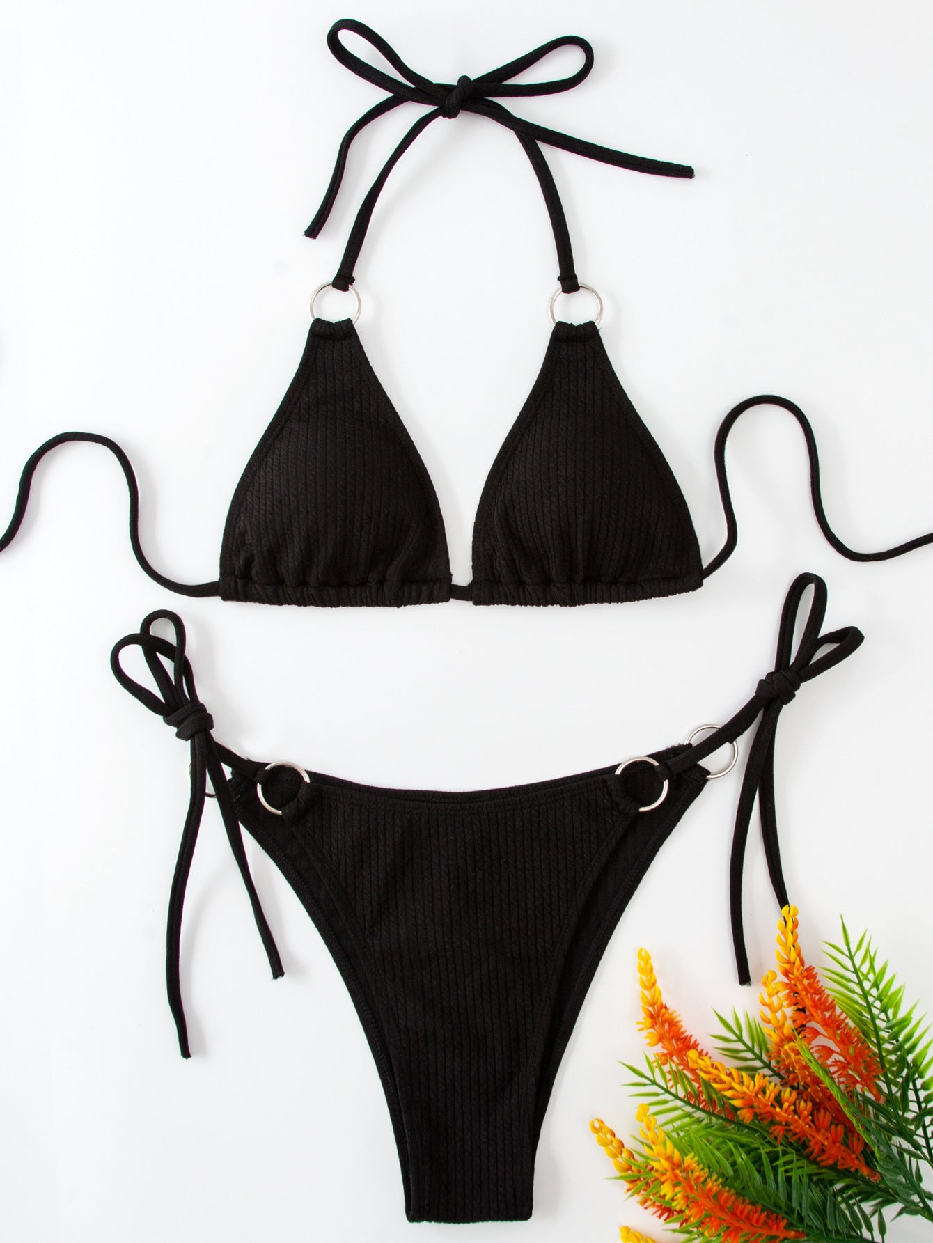 Summer Side Tie Thong Style Swimsuit