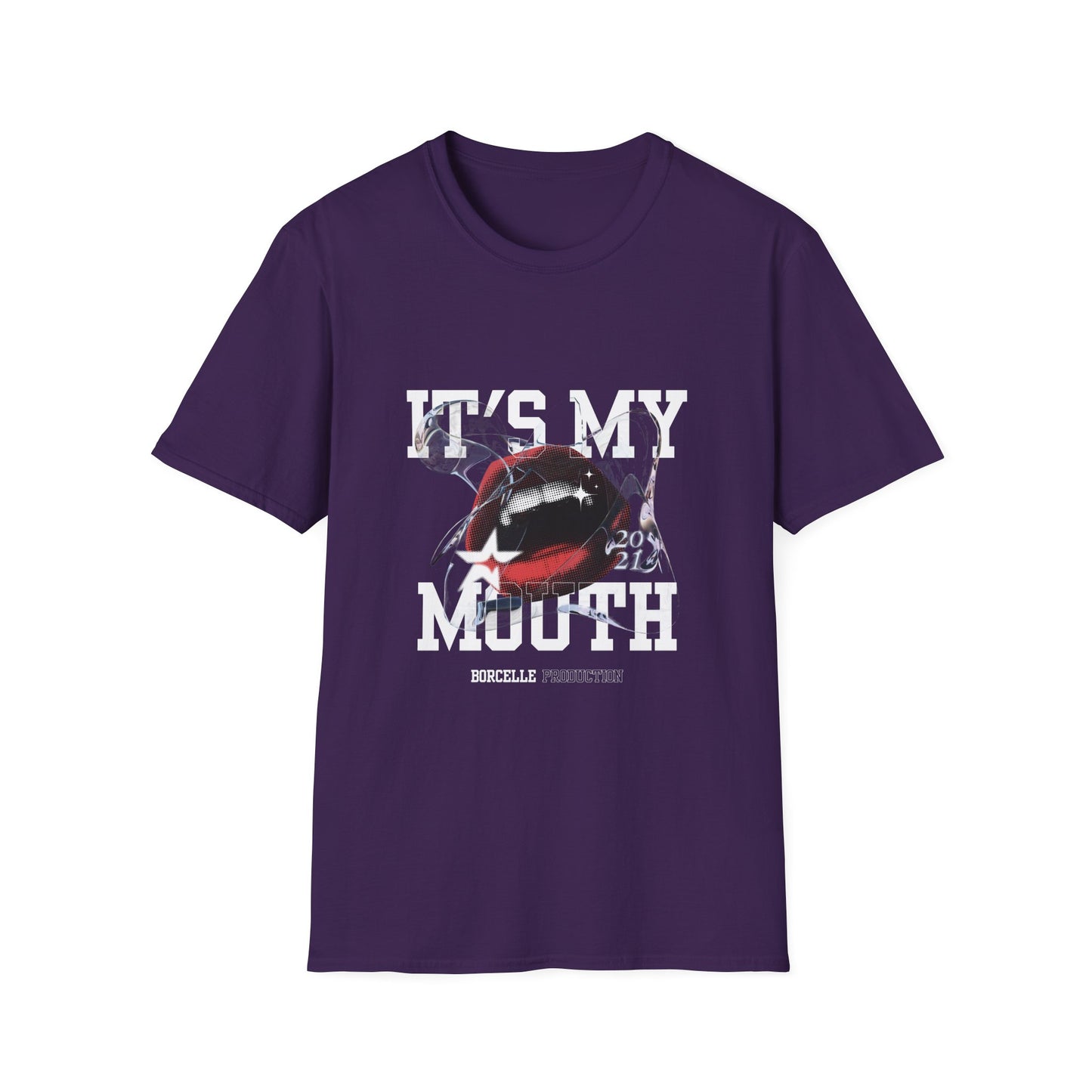 Fun Unisex Softstyle T-Shirt - "It's My Mouth" Statement Tee