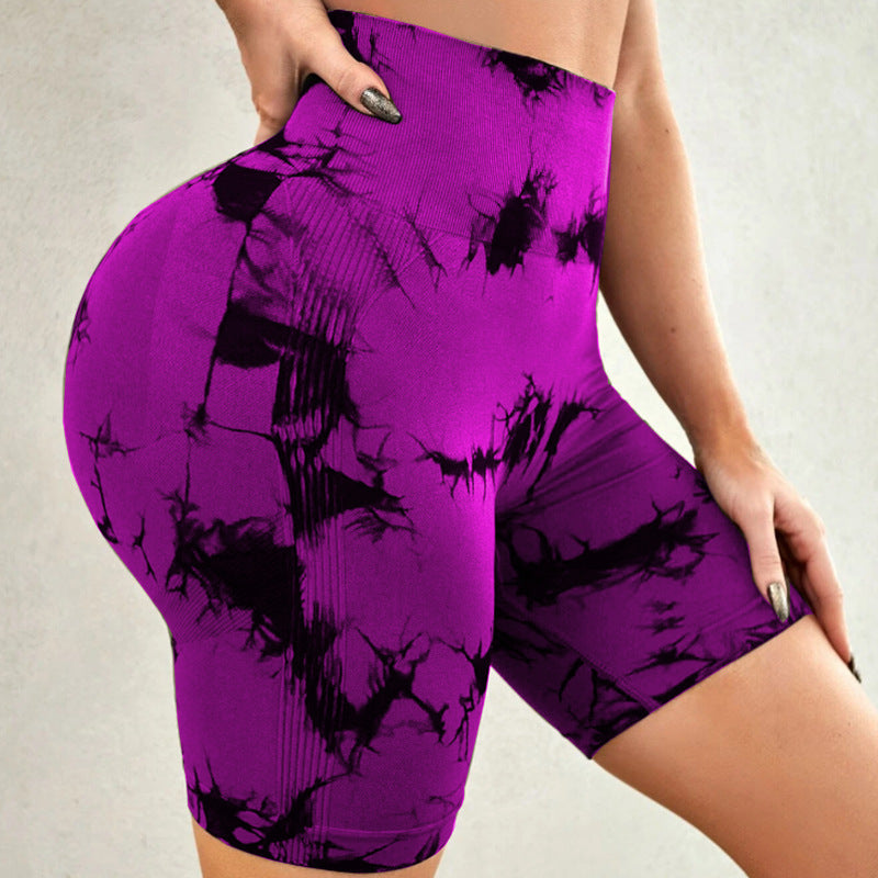 Tie-dye Printed Yoga Pants