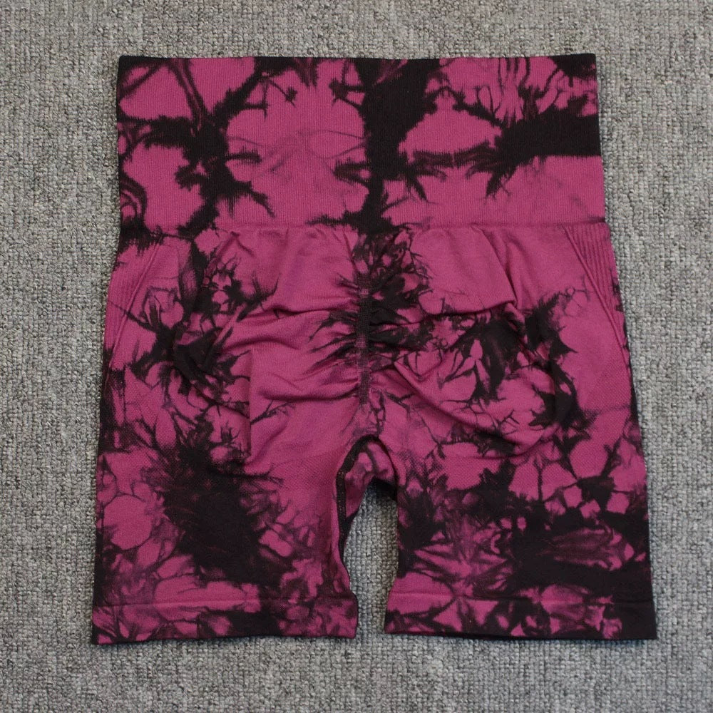 Tie-dye Printed Yoga Pants