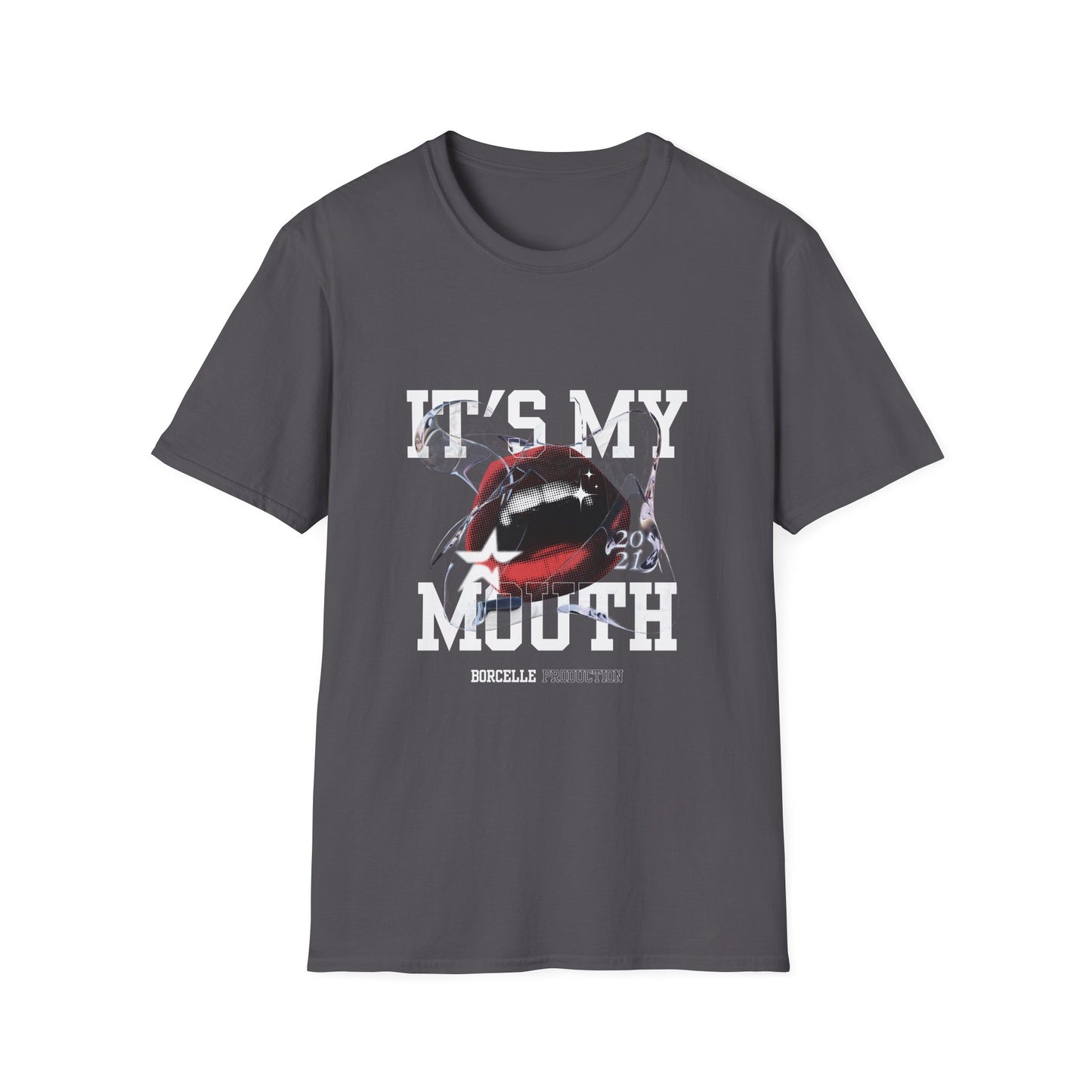 Fun Unisex Softstyle T-Shirt - "It's My Mouth" Statement Tee