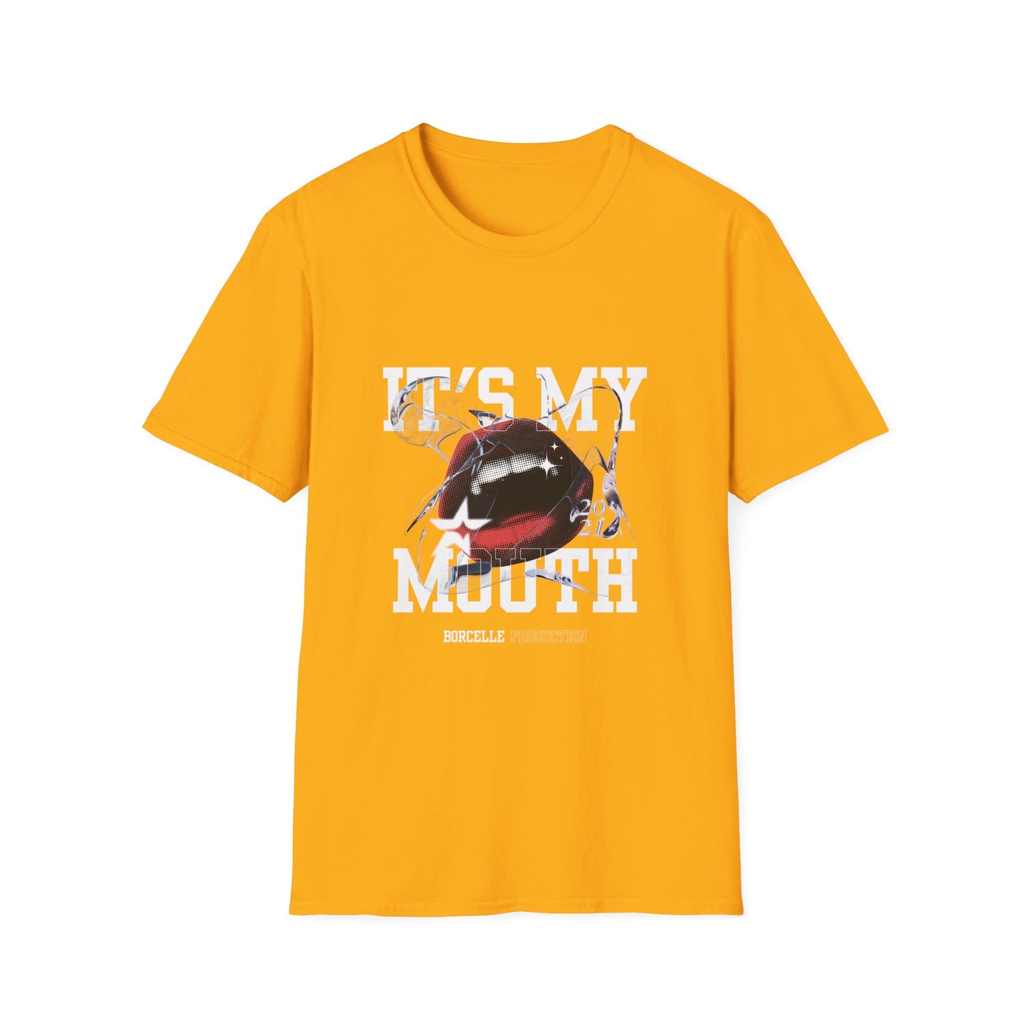 Fun Unisex Softstyle T-Shirt - "It's My Mouth" Statement Tee